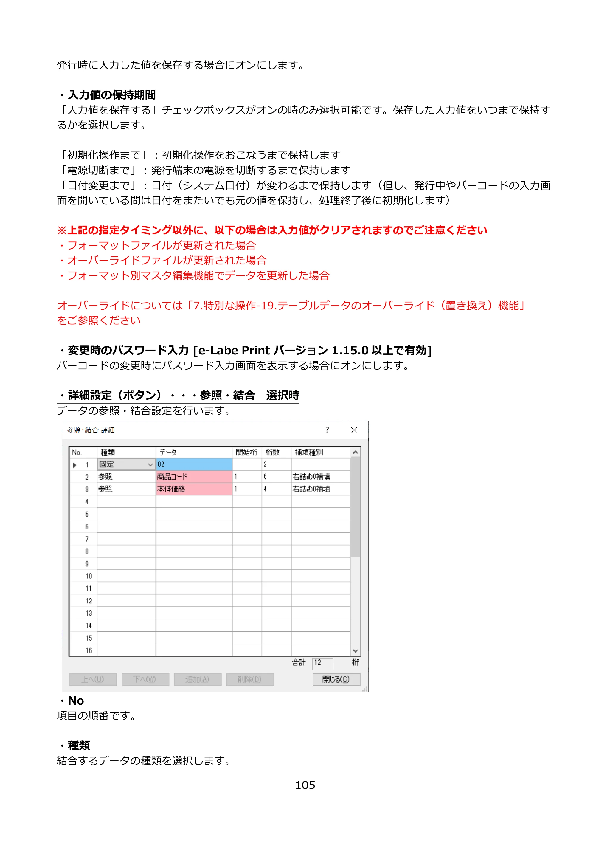 サトー FLEQV(フレキューブ) FX3-LX / FLEQV(フレキューブ) FX3-Plus / LEQV(フレキューブ) FX3-Plus e-Labe Designer操作マニュアル PRO形式（第25版） — 原本ページ — 106ページ