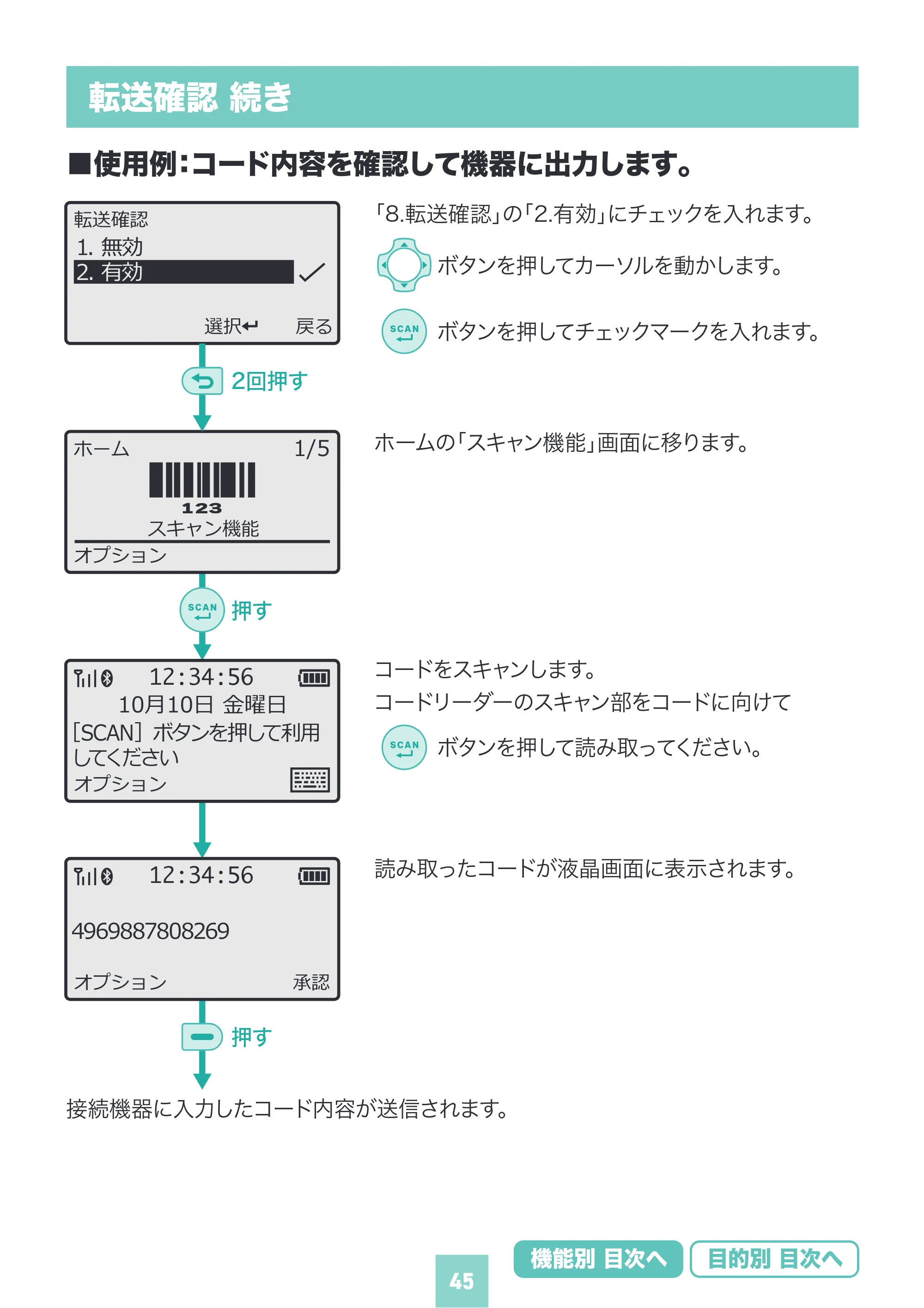 サンワサプライ BCR-BT2D16 取扱説明書 — 原本ページ — 45ページ