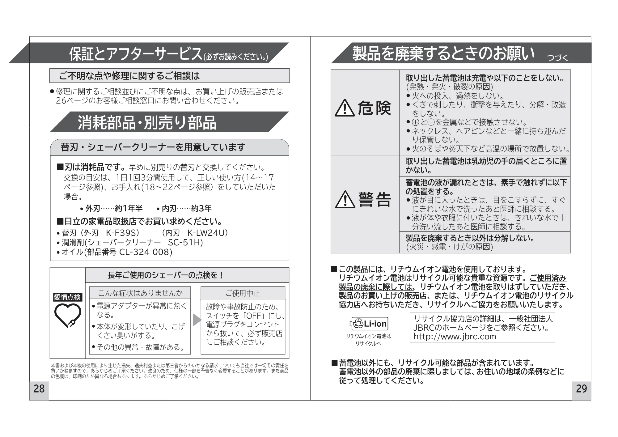 日立 RM-FLE100 取扱説明書 — 原本ページ — 15ページ