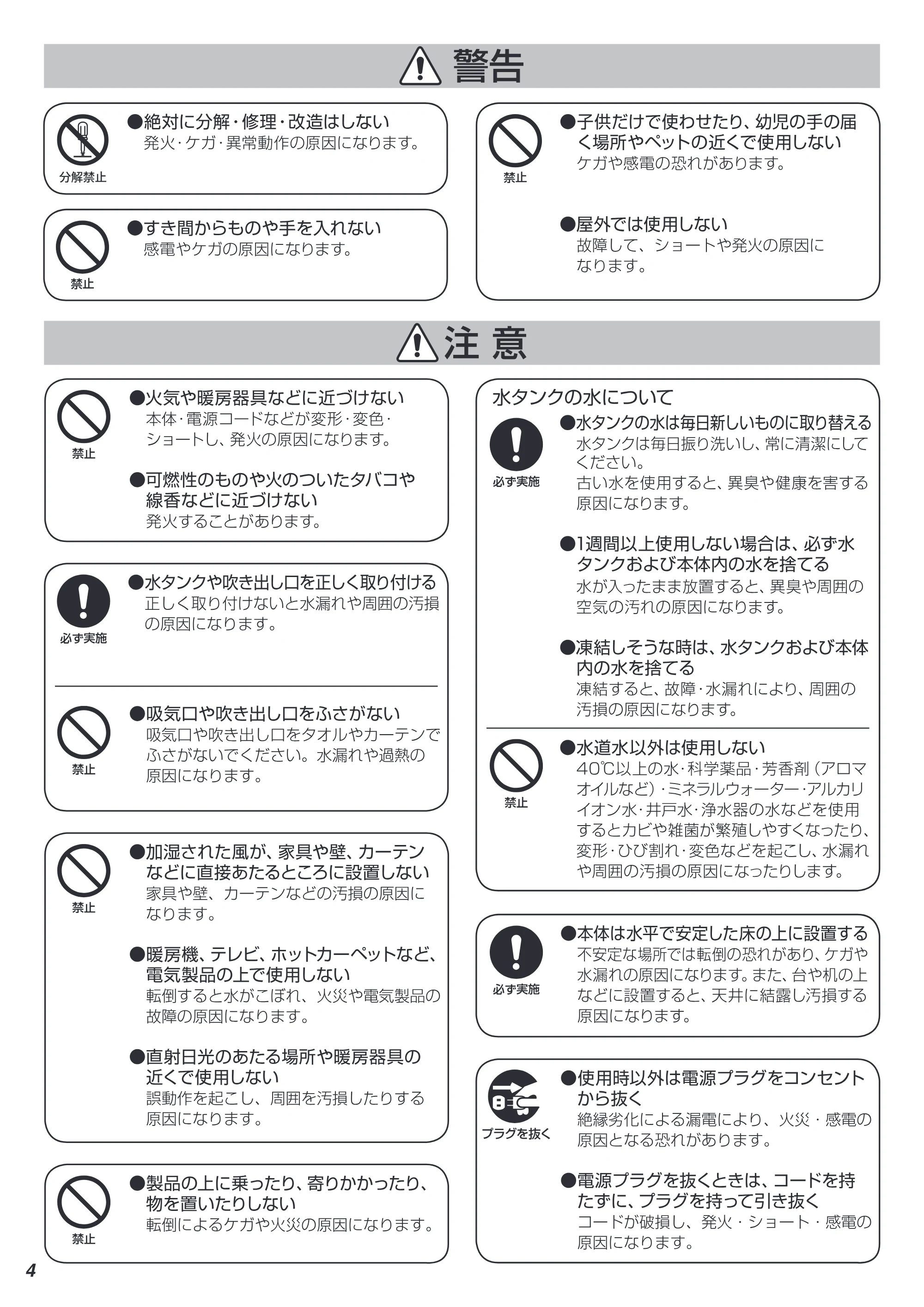 アイリスオーヤマ SSH-750 取扱説明書 — 04 [Converted] — 原本ページ — 4ページ