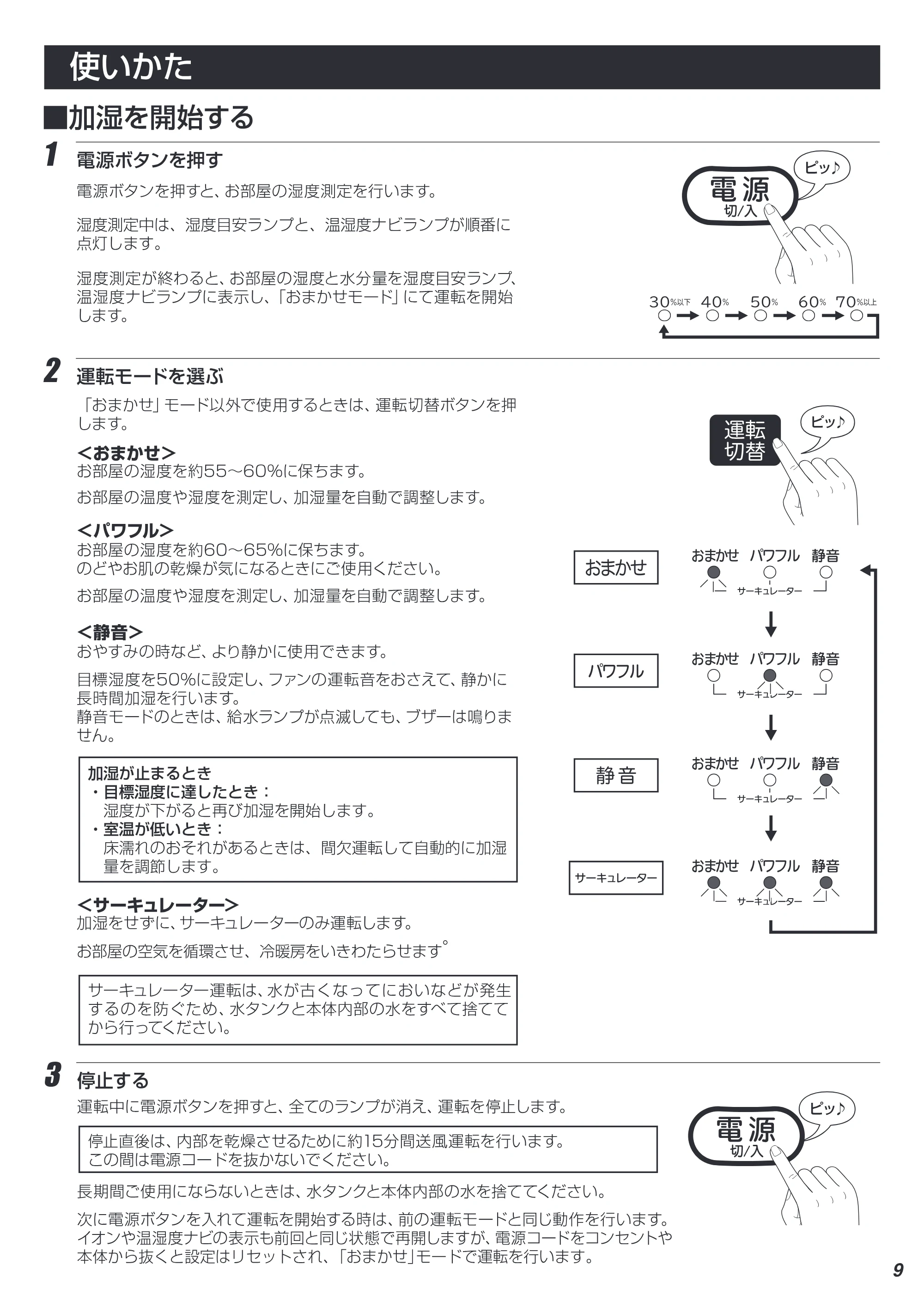 アイリスオーヤマ SSH-750 取扱説明書 — 09 — 原本ページ — 9ページ