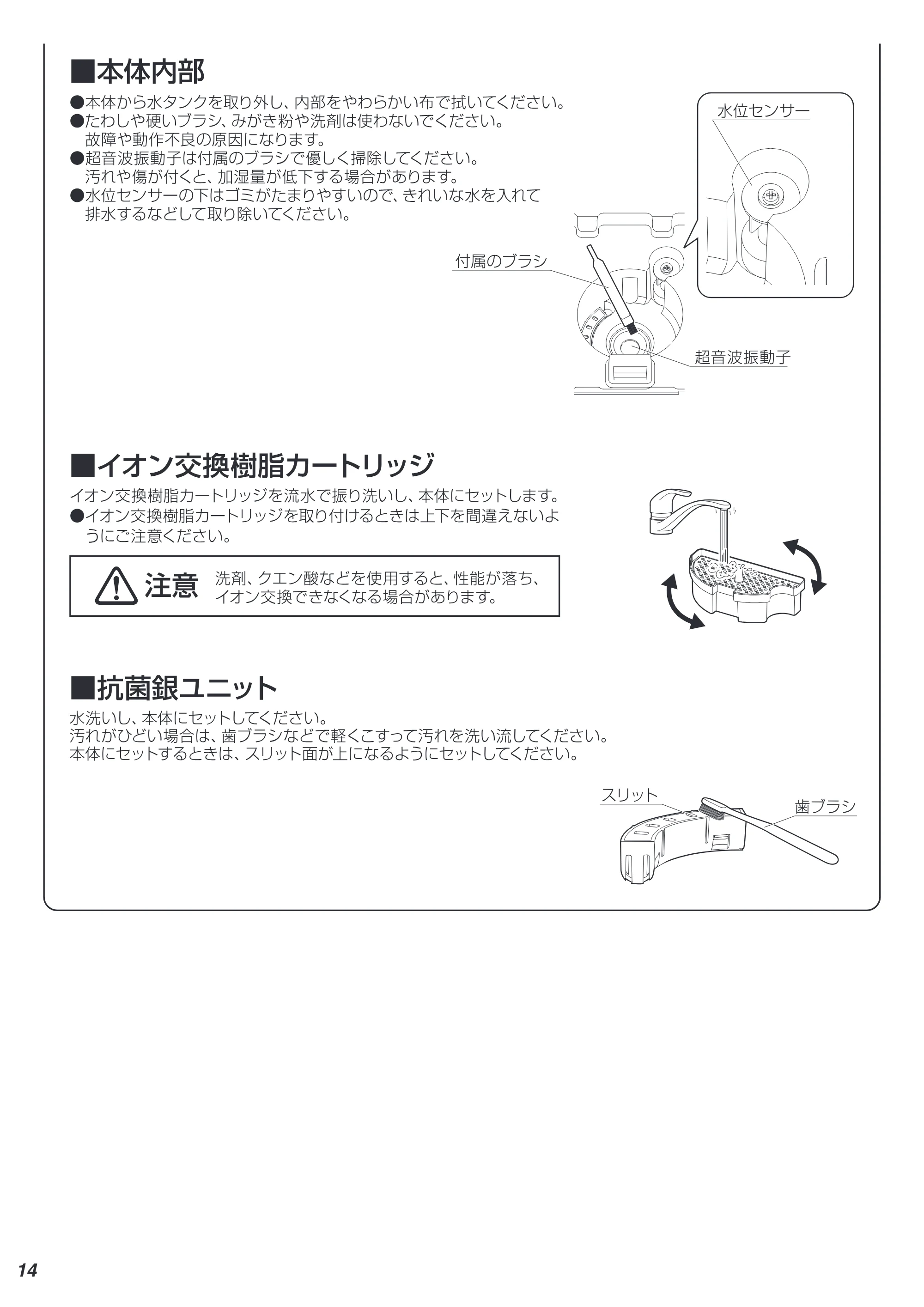 アイリスオーヤマ SSH-750 取扱説明書 — 14 — 原本ページ — 14ページ