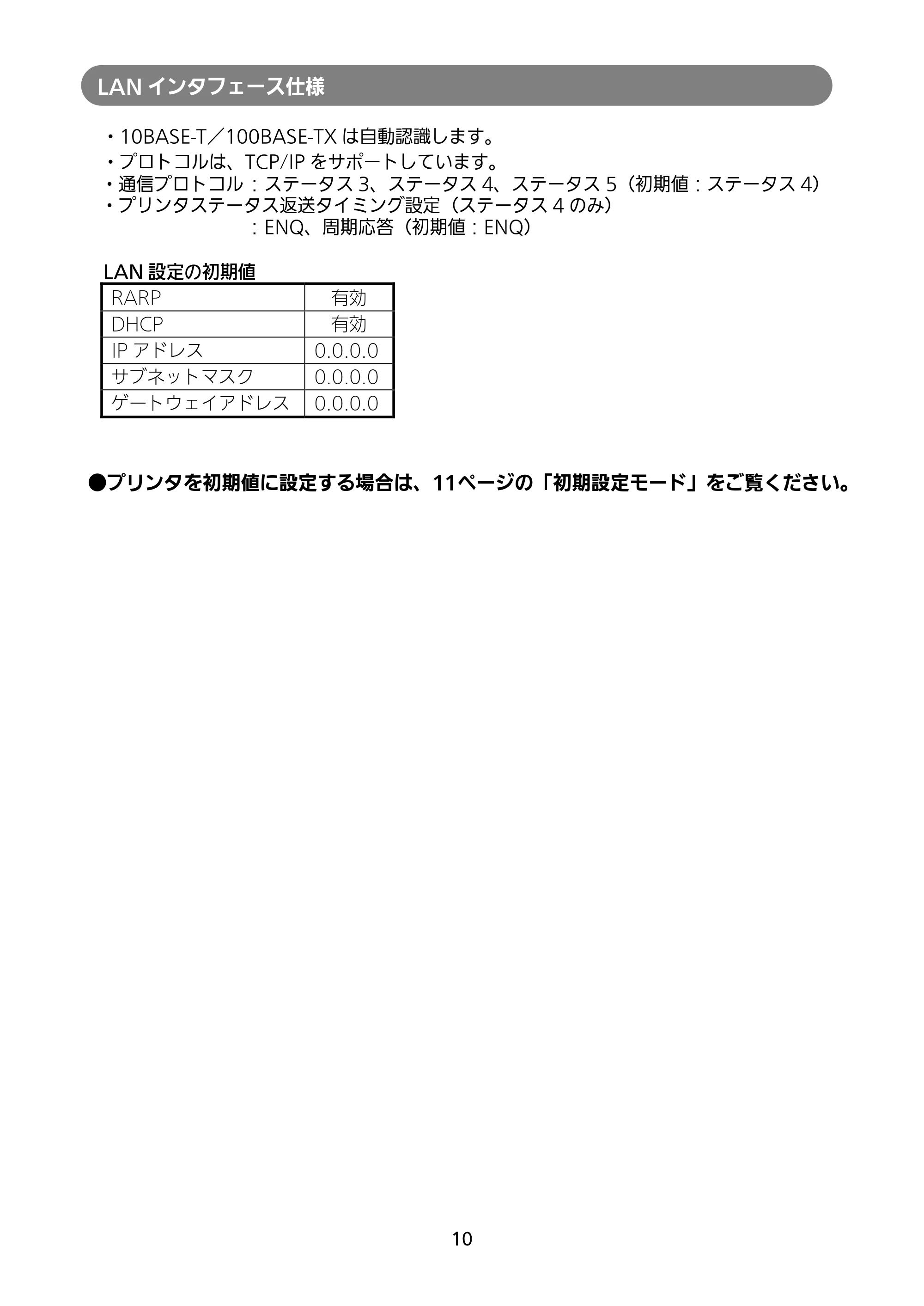 サトー HA212R / 224R セットアップガイド（第4版） — 原本ページ — 11ページ