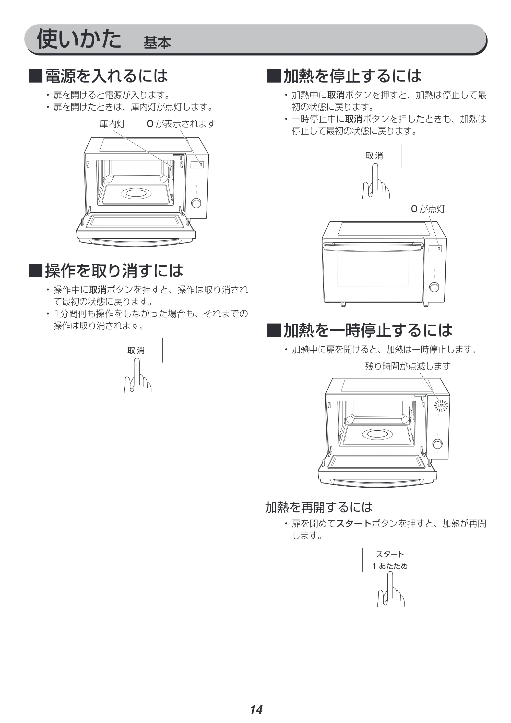 アイリスオーヤマ MO-F1809-HA 取扱説明書 — 原本ページ — 14ページ