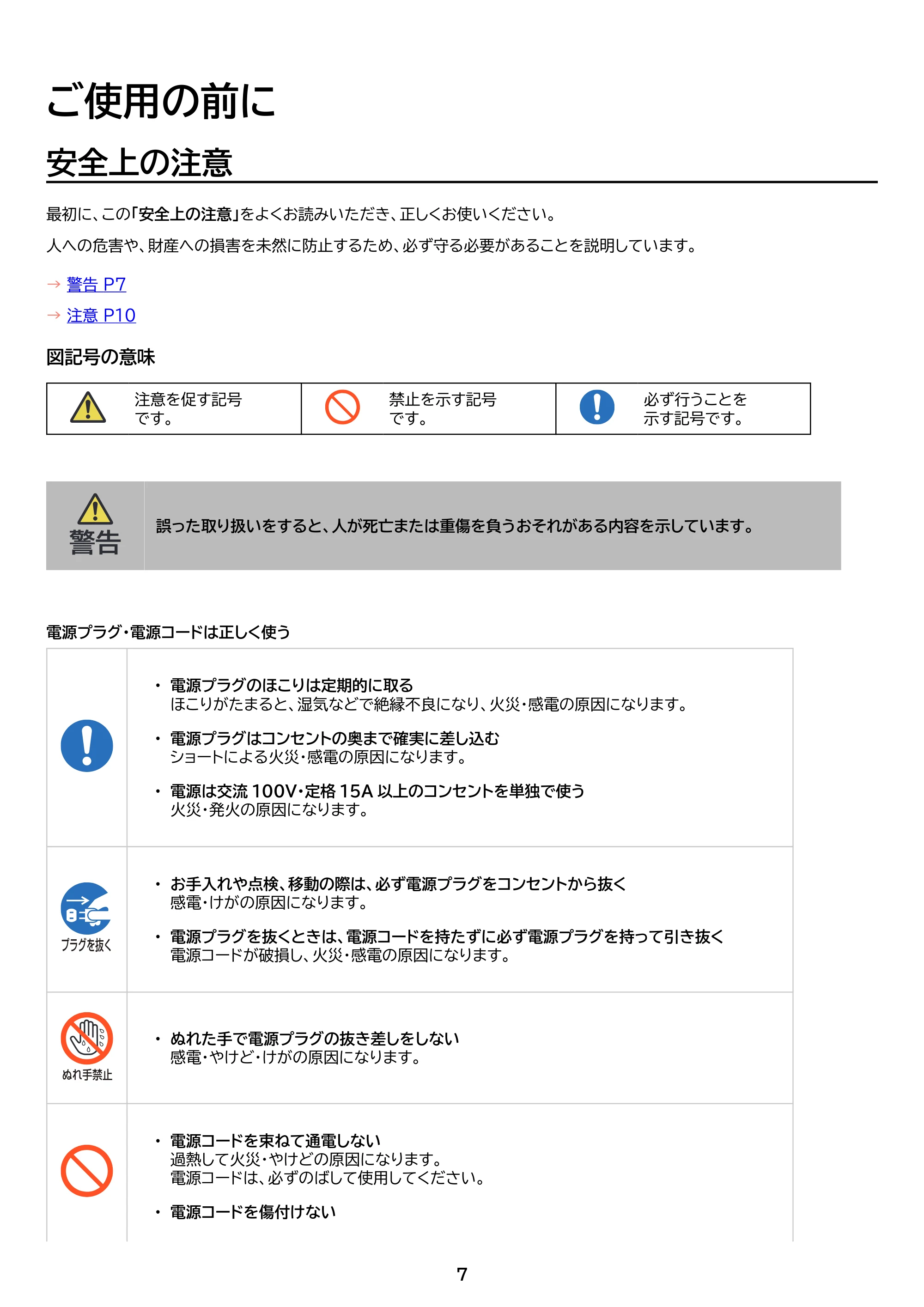 アイリスオーヤマ EOT-401 取扱説明書 — 原本ページ — 7ページ