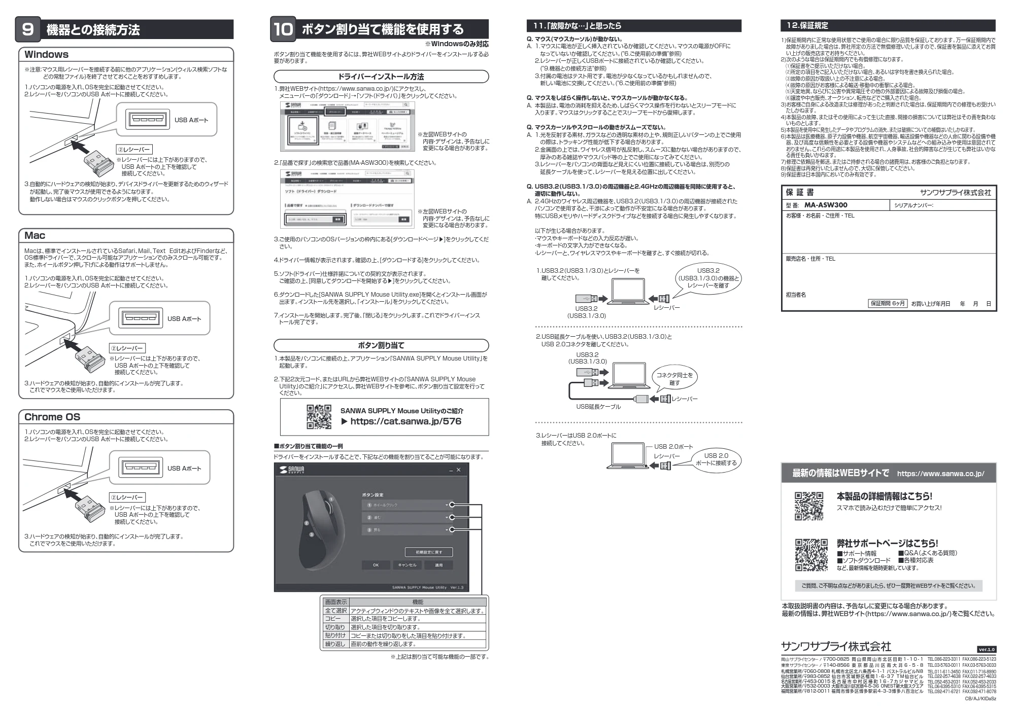 サンワサプライ MA-ASW300 取扱説明書 — 原本ページ — 2ページ