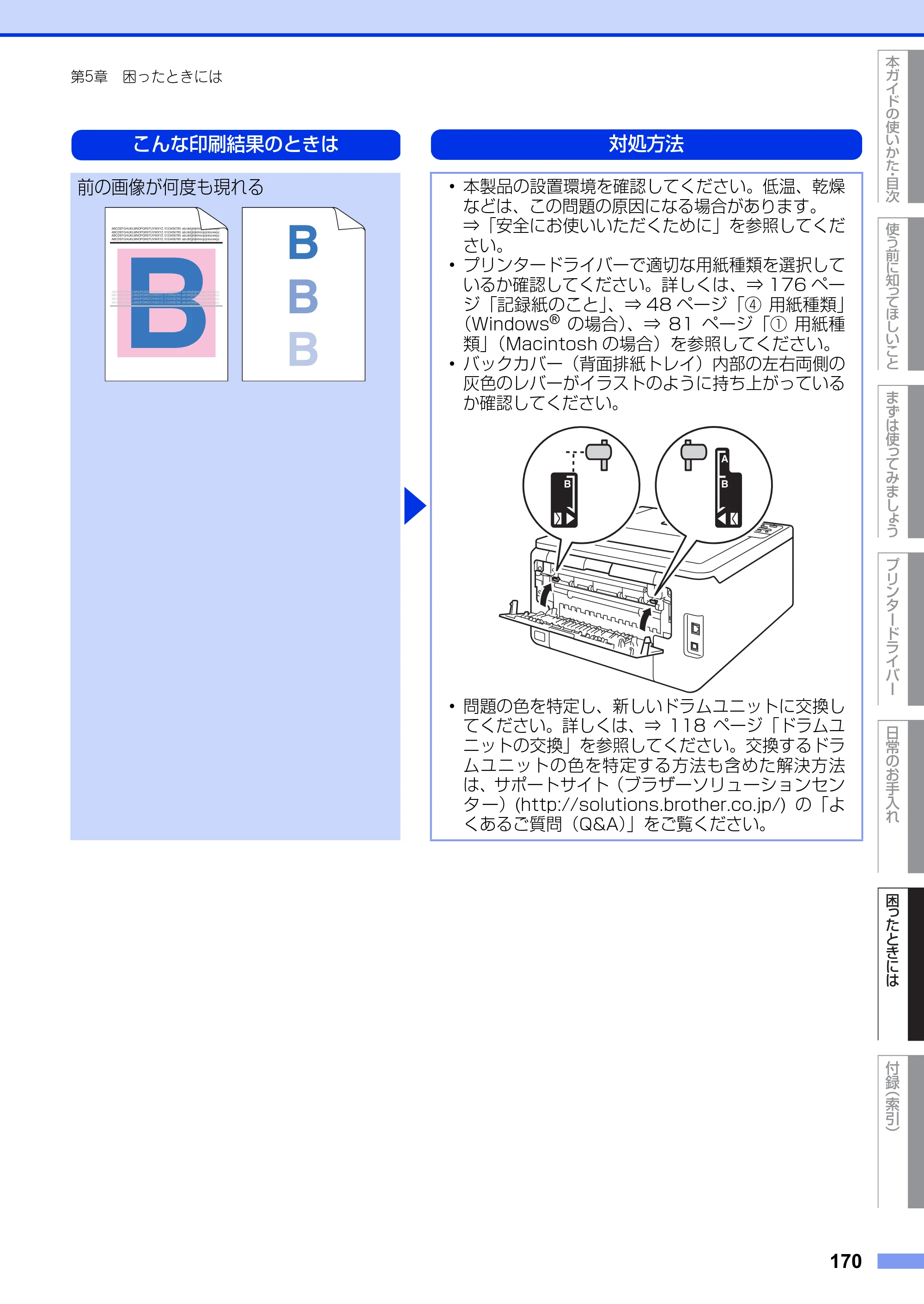 ブラザー HL-3140CW / HL-3170CDW ユーザーズガイド ～基本編～ — 原本ページ — 170ページ