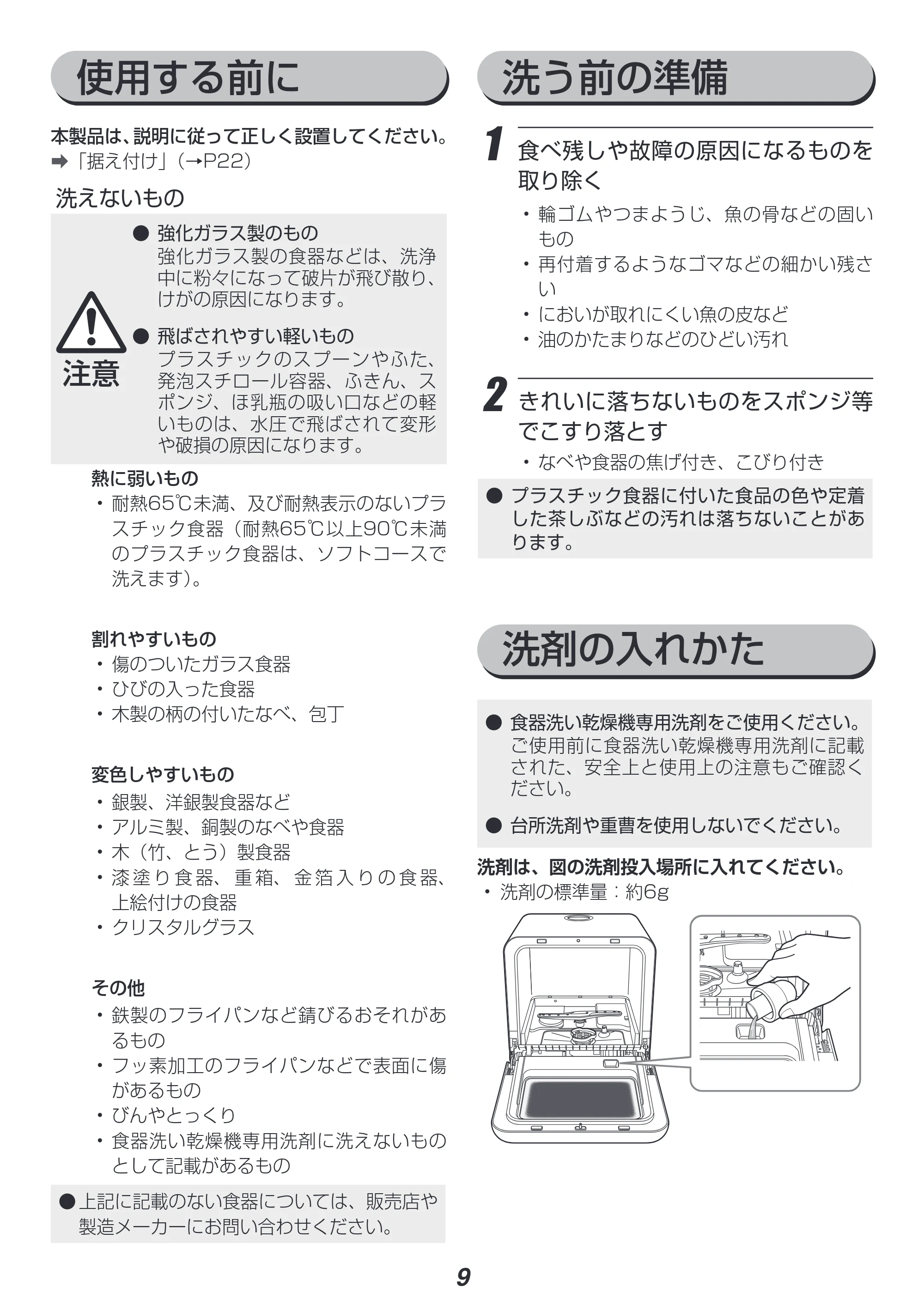 アイリスオーヤマ PZSH-5T 取扱説明書 — 原本ページ — 9ページ