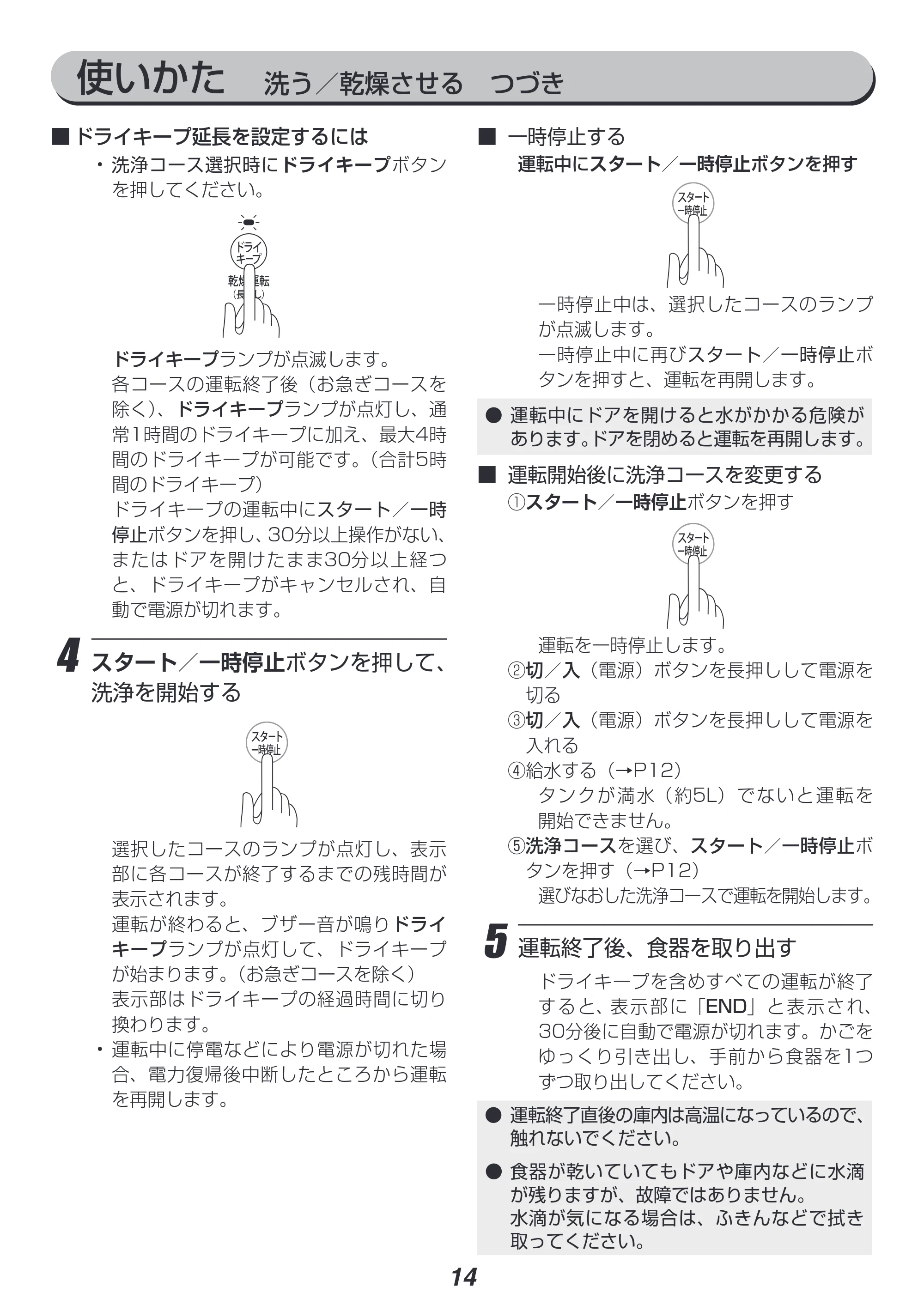 アイリスオーヤマ PZSH-5T 取扱説明書 — 原本ページ — 14ページ