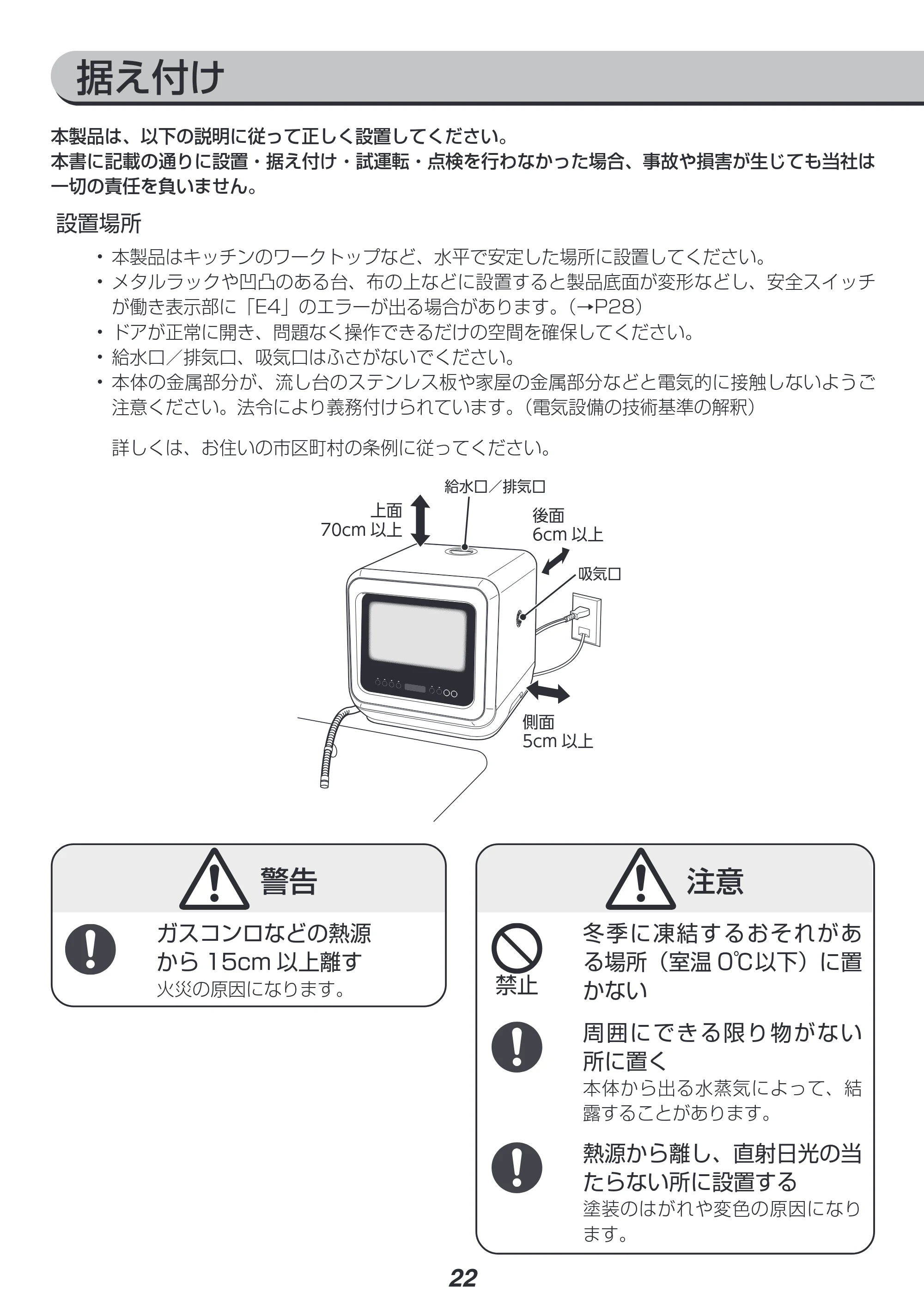 アイリスオーヤマ PZSH-5T 取扱説明書 — 原本ページ — 22ページ
