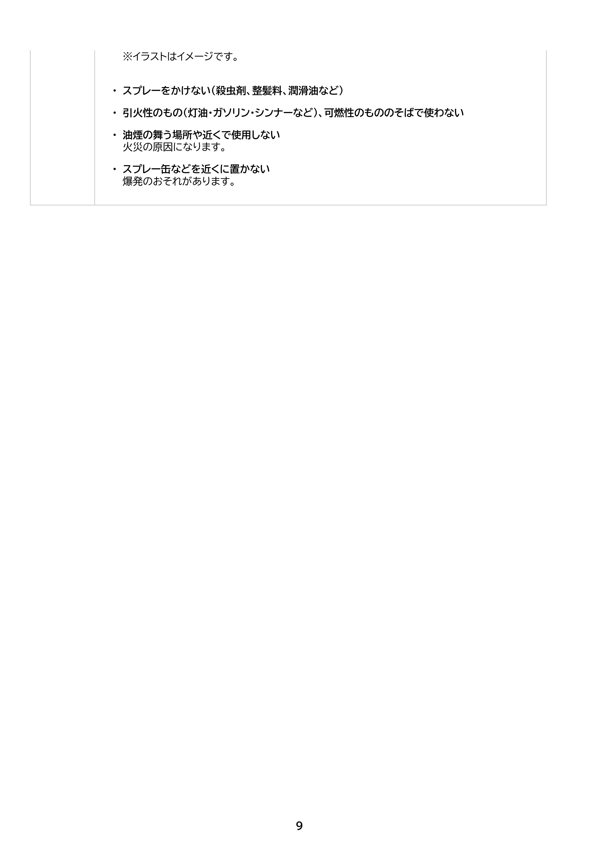 アイリスオーヤマ KCH-LW121 取扱説明書 — 原本ページ — 9ページ