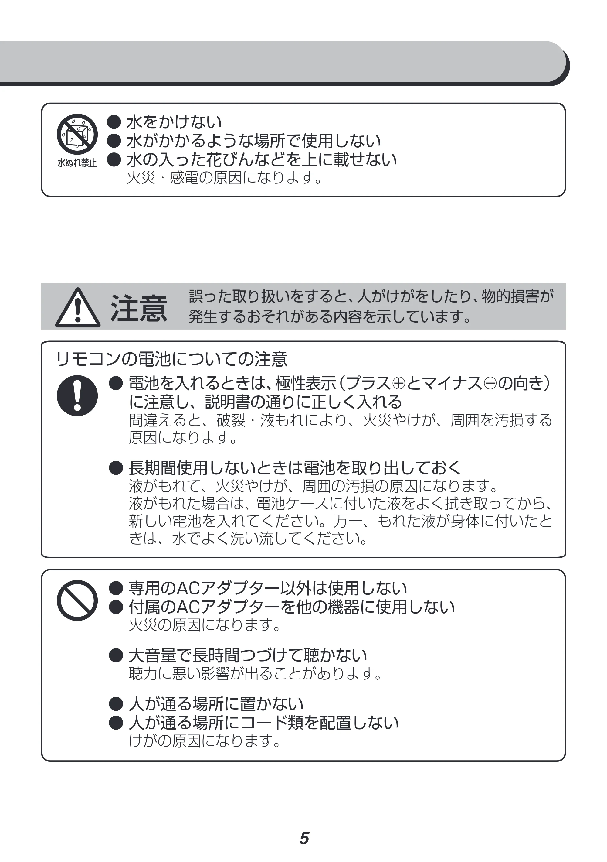 アイリスオーヤマ IHT-S101 取扱説明書 — 原本ページ — 5ページ