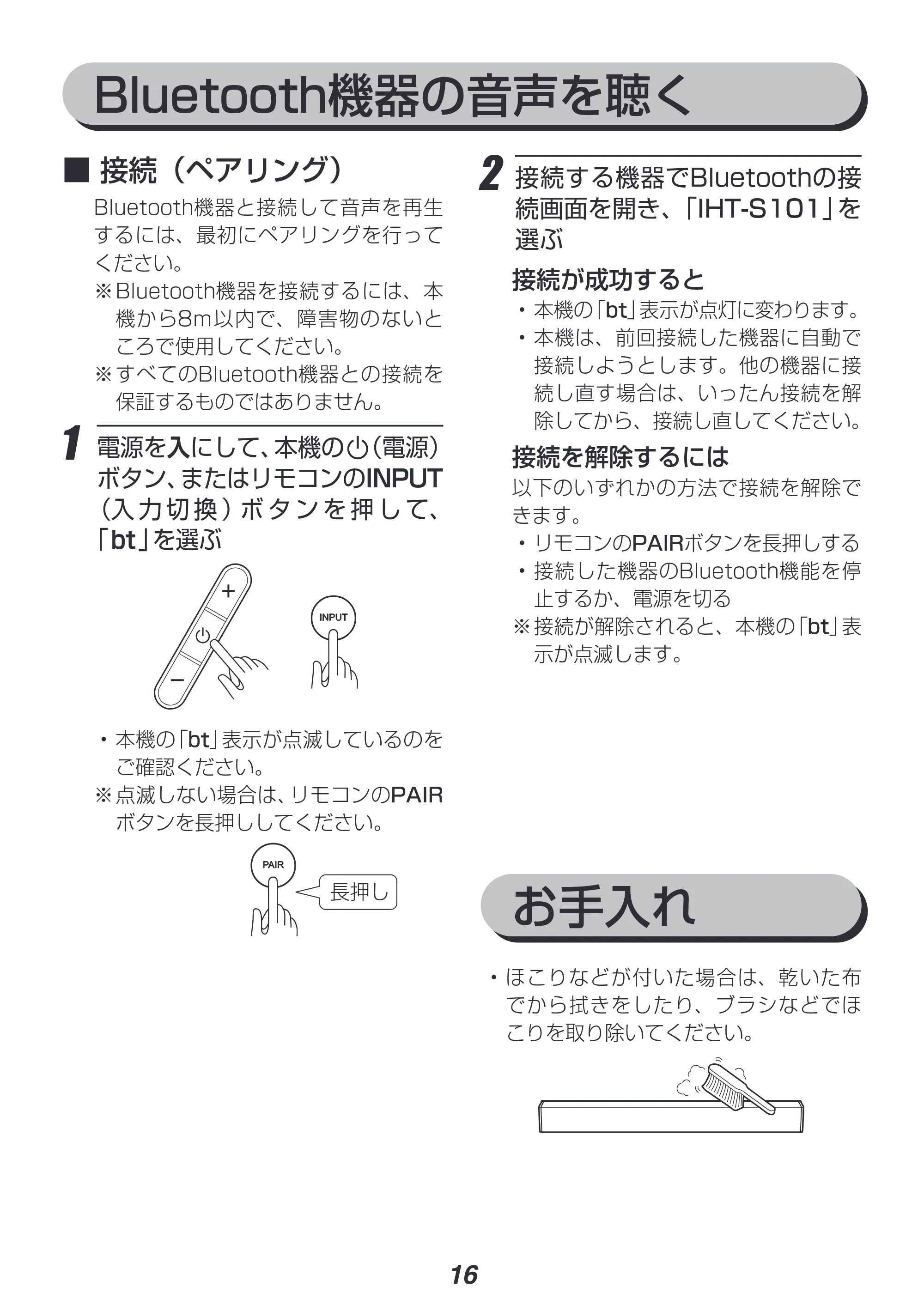 アイリスオーヤマ IHT-S101 取扱説明書 — 原本ページ — 16ページ