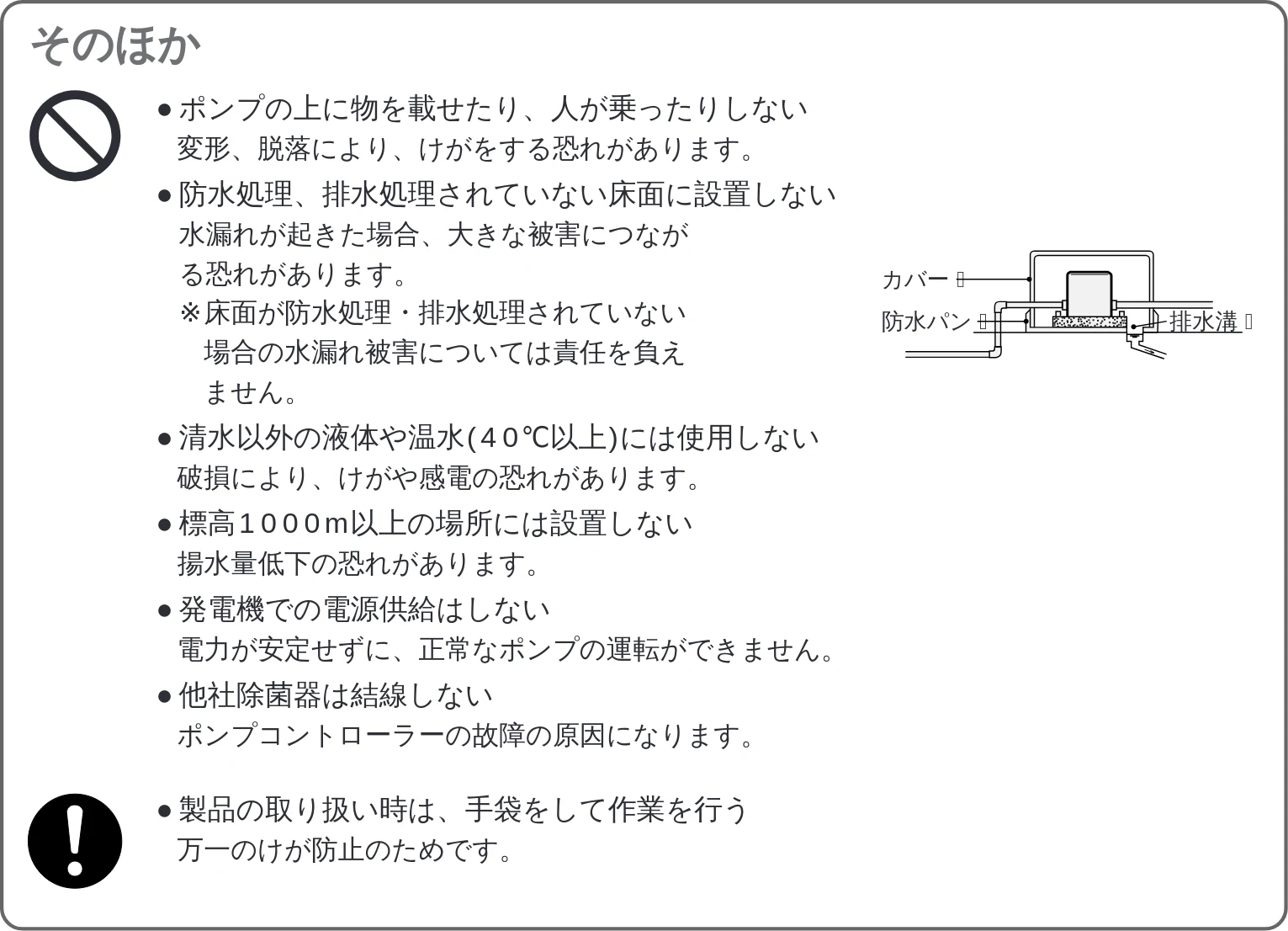 日立 DM-PH400V / DM-PH600V / DM-KH750V 取扱説明書 — 使用上のご注意 — 図版 6-1 — 6ページ