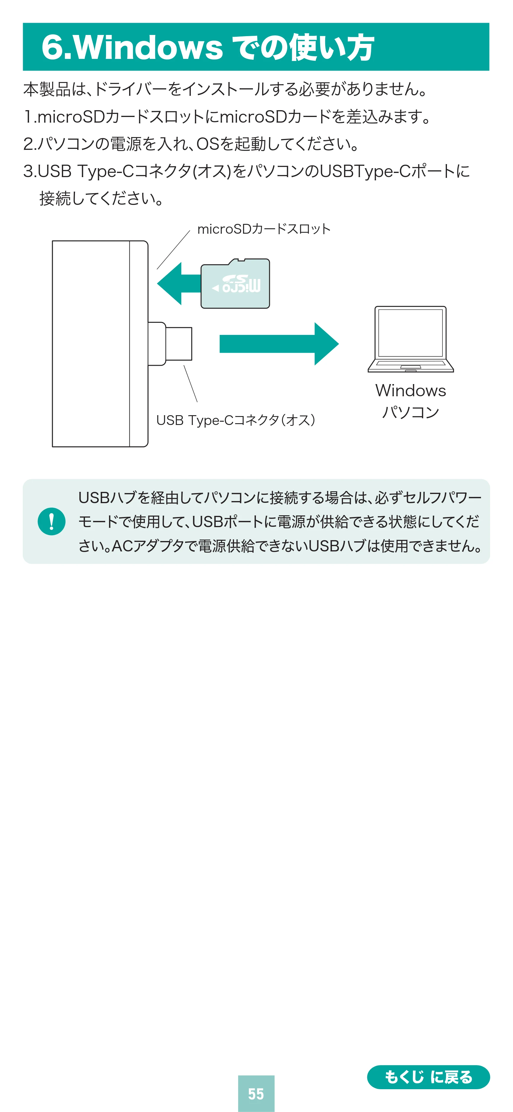 サンワサプライ 400-ADR447BK 取扱説明書 — 原本ページ — 55ページ