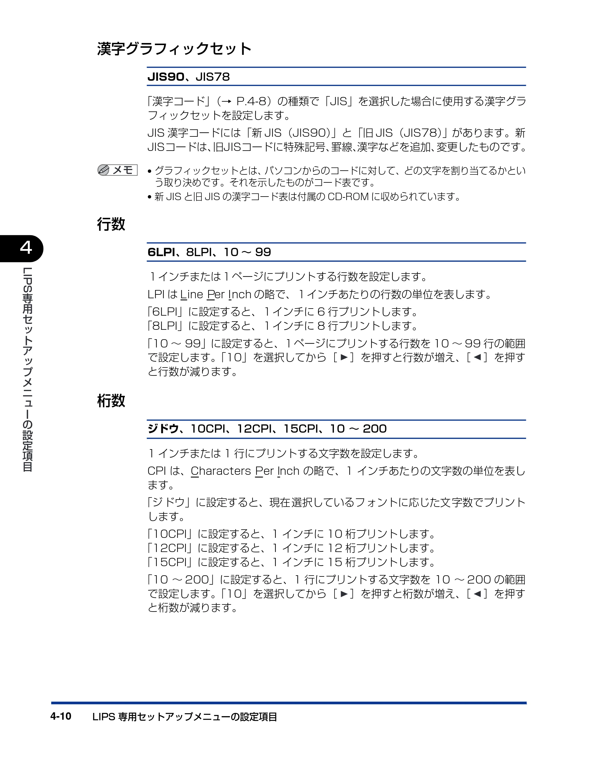キヤノン LBP3800/3700 LIPS機能ガイド 2006年5月25日更新 （PDF形式／4.76Mバイト） — 漢字グラフィックセット — 原本ページ — 106ページ