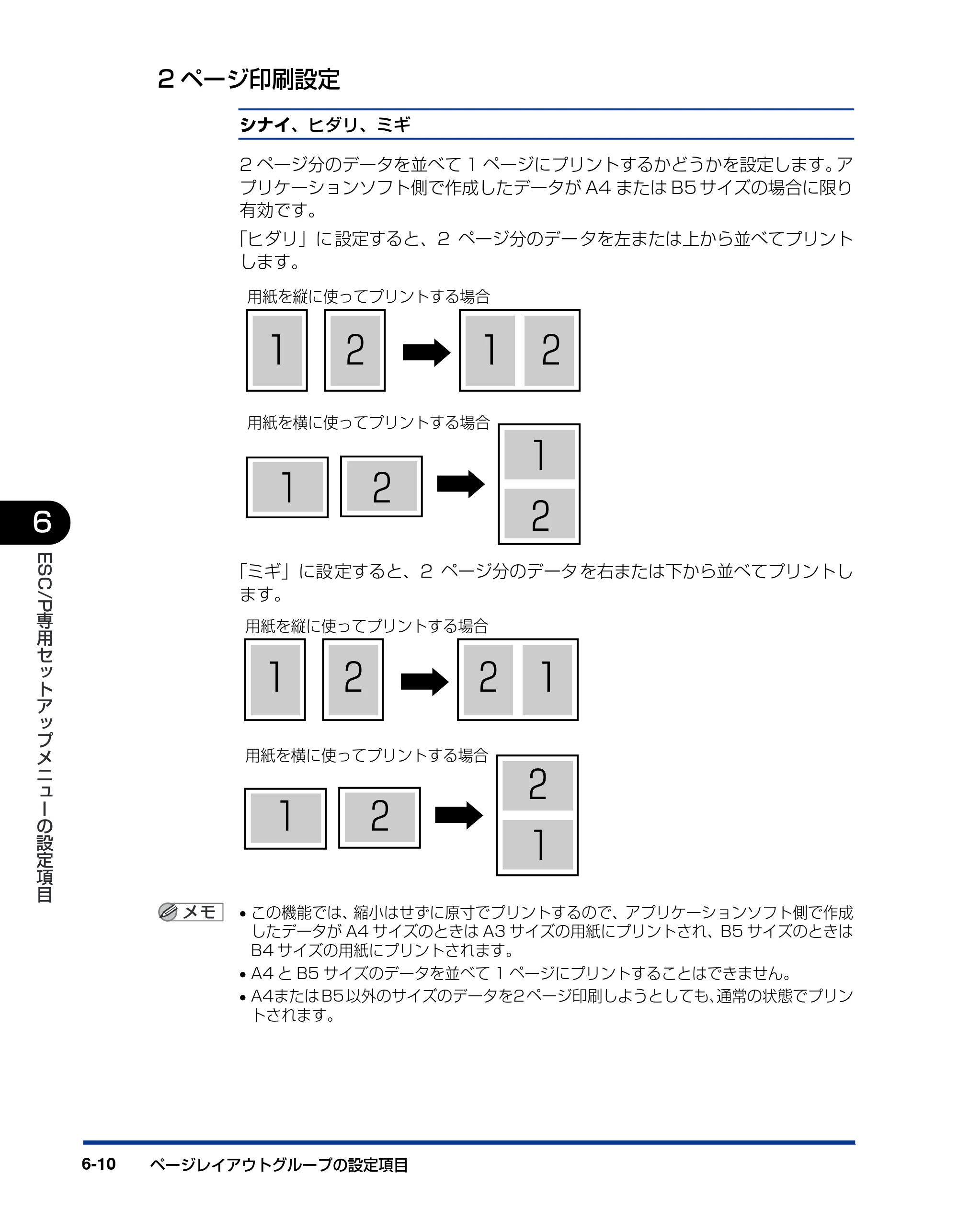 キヤノン LBP3800/3700 LIPS機能ガイド 2006年5月25日更新 （PDF形式／4.76Mバイト） — 2ページ印刷設定 — 原本ページ — 140ページ
