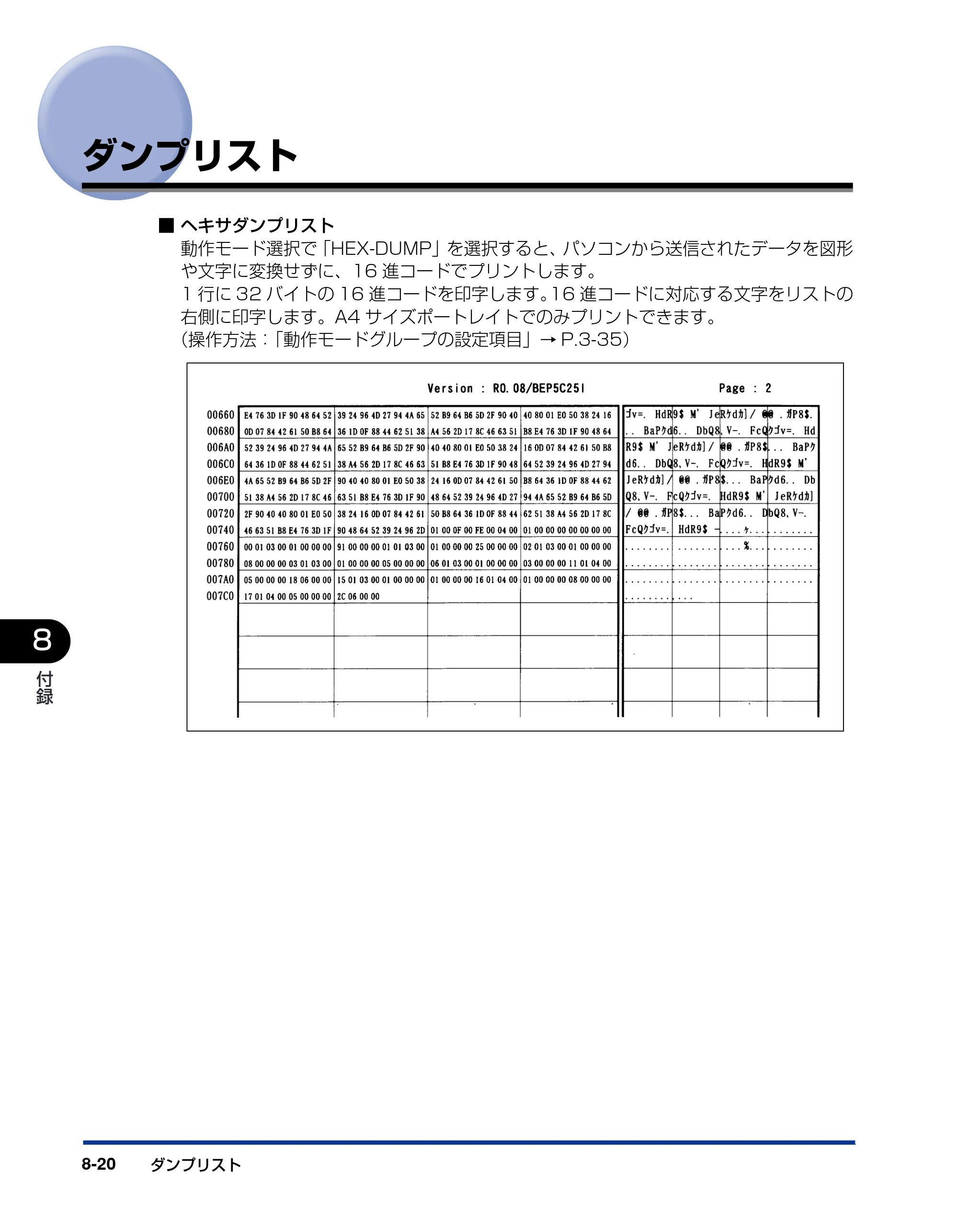 キヤノン LBP3800/3700 LIPS機能ガイド 2006年5月25日更新 （PDF形式／4.76Mバイト） — ダンプリスト — 原本ページ — 182ページ
