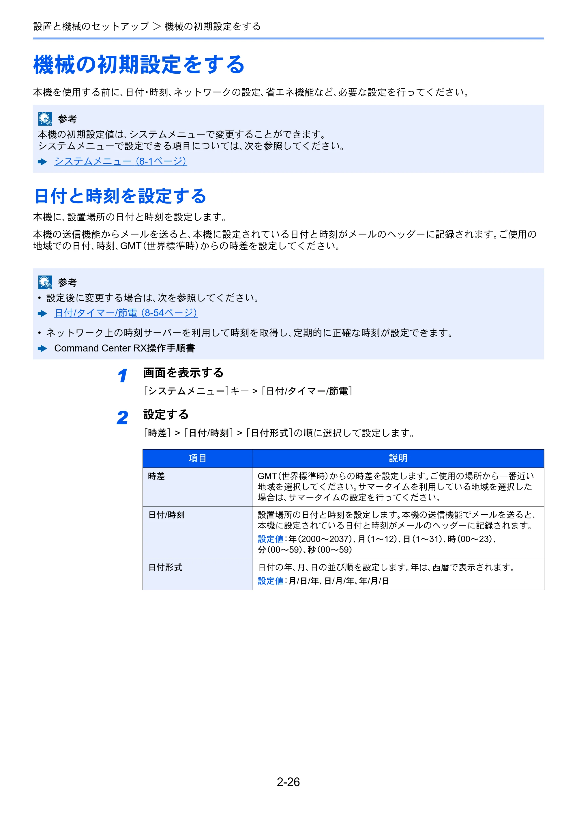 京セラ TASKalfa 356ci / TASKalfa 406ci TASKalfa 406ci TASKalfa 356ci 使用説明書 — 機械の初期設定をする — 原本ページ — 89ページ