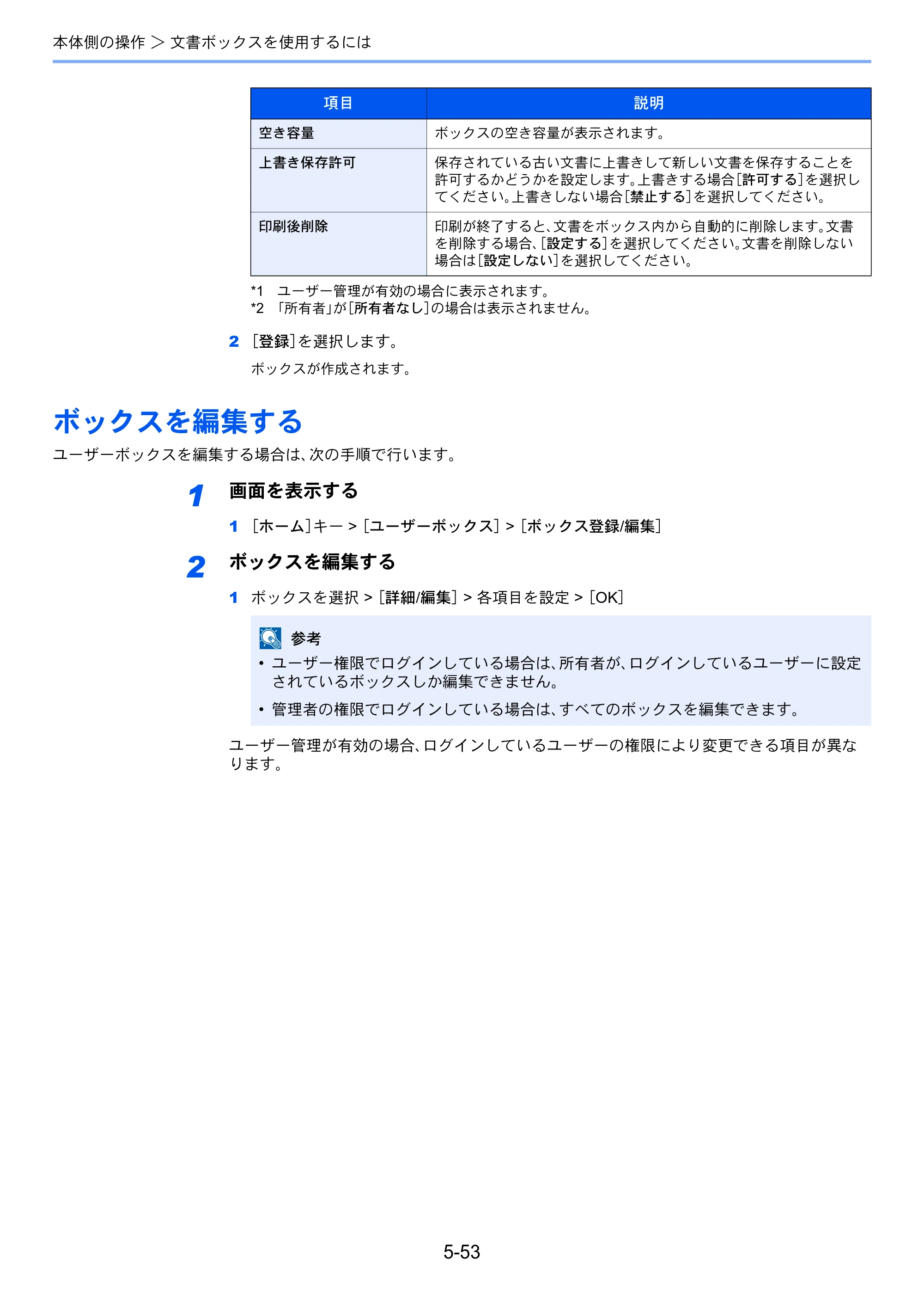 京セラ TASKalfa 356ci / TASKalfa 406ci TASKalfa 406ci TASKalfa 356ci 使用説明書 — ボックスを編集する — 原本ページ — 238ページ