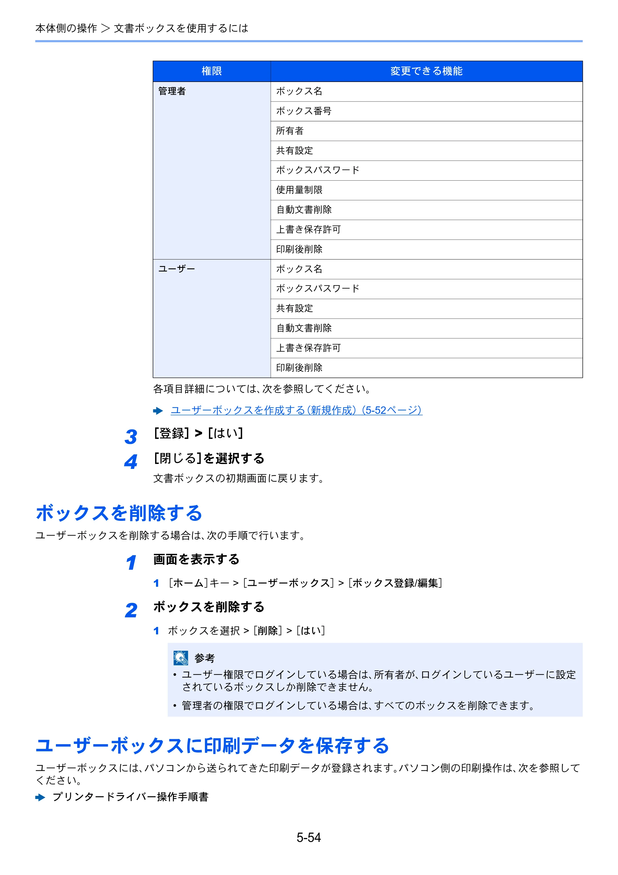京セラ TASKalfa 356ci / TASKalfa 406ci TASKalfa 406ci TASKalfa 356ci 使用説明書 — ボックスを削除する — 原本ページ — 239ページ