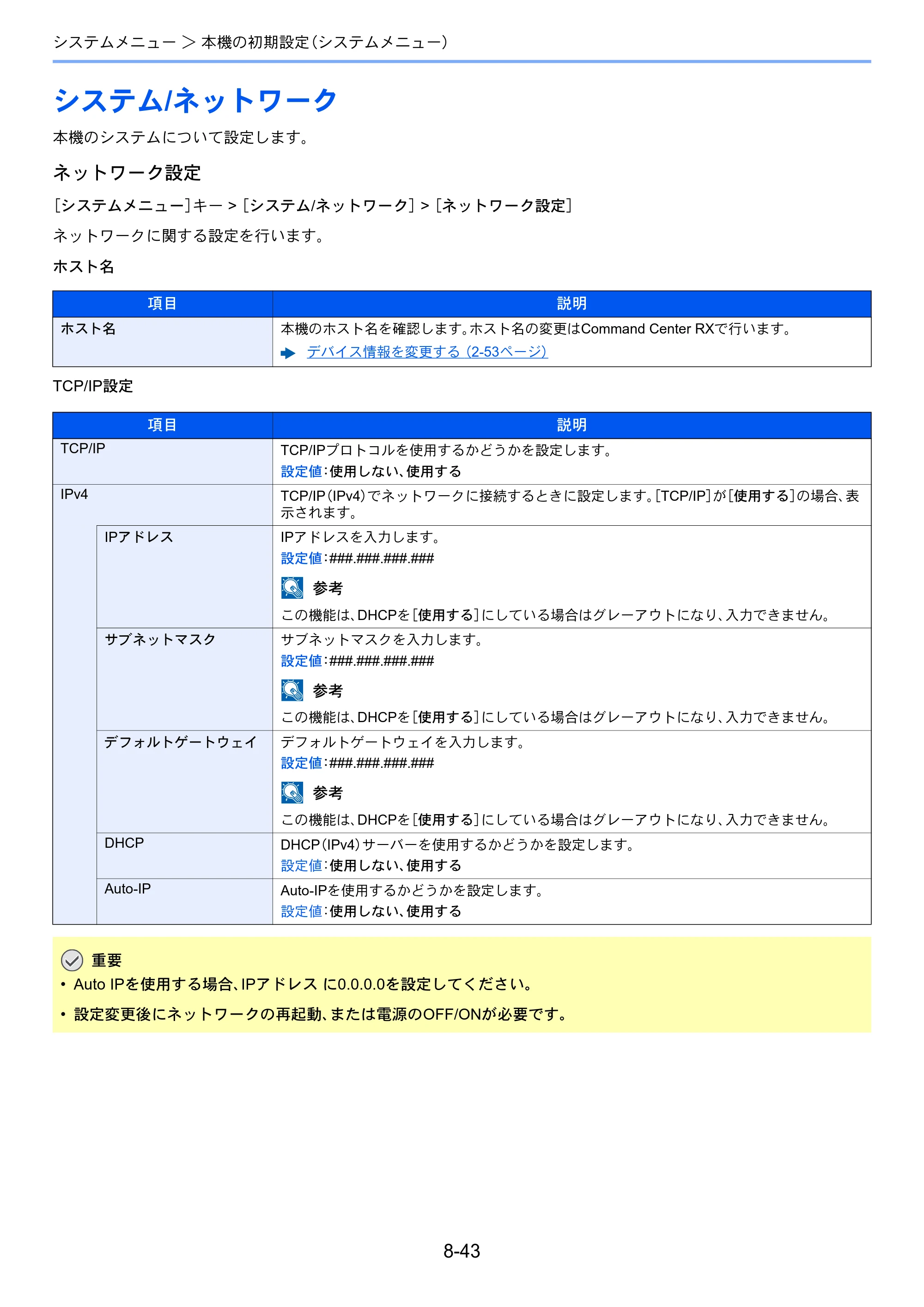 京セラ TASKalfa 356ci / TASKalfa 406ci TASKalfa 406ci TASKalfa 356ci 使用説明書 — システム/ネットワーク — 原本ページ — 382ページ