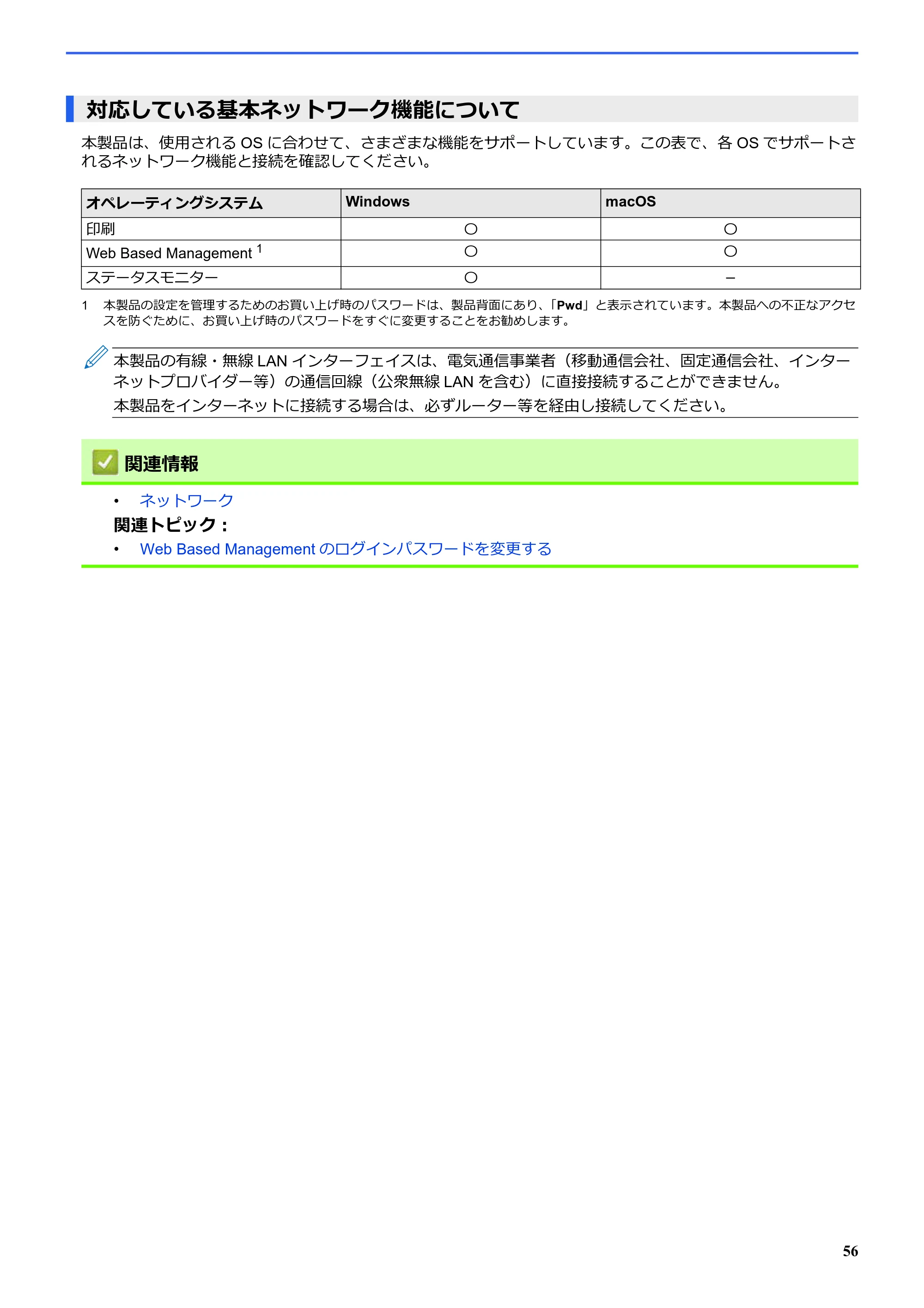 ブラザー SP-1 オンラインユーザーズガイド — 対応している基本ネットワーク機能について — 原本ページ — 60ページ