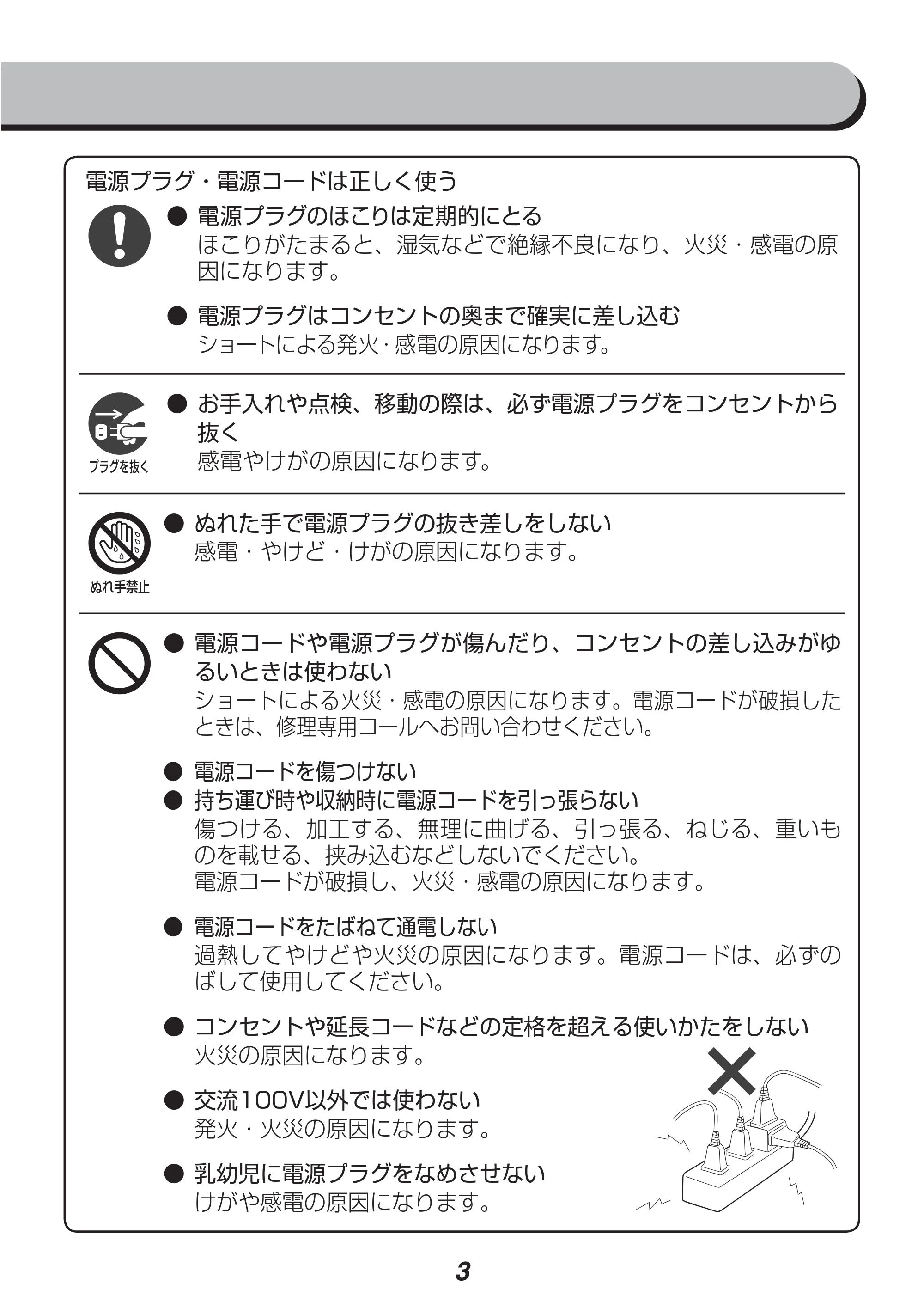 アイリスオーヤマ IMS-703P 取扱説明書 — 原本ページ — 3ページ