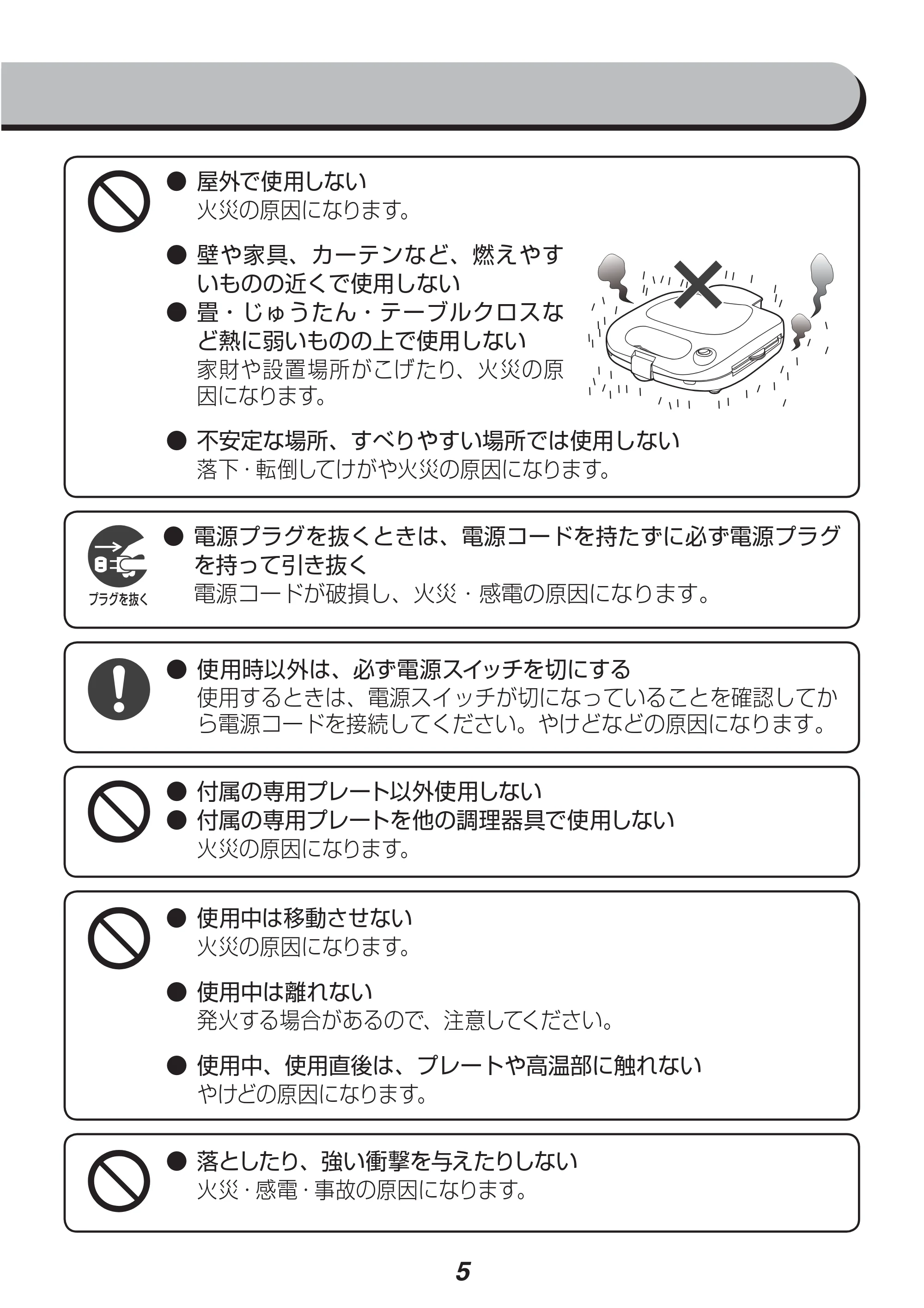 アイリスオーヤマ IMS-703P 取扱説明書 — 原本ページ — 5ページ