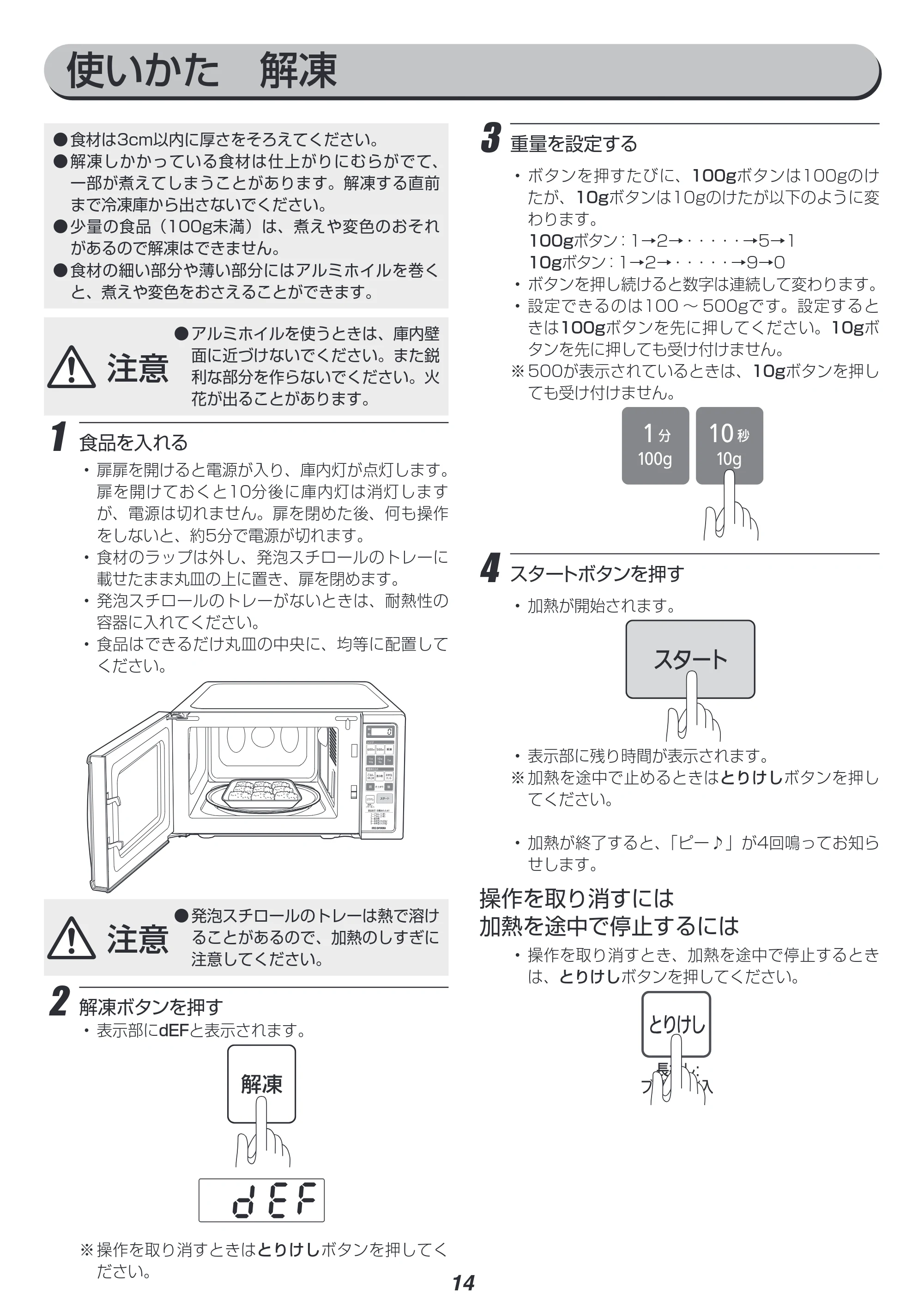 アイリスオーヤマ IMBH-T17 取扱説明書 — 原本ページ — 14ページ