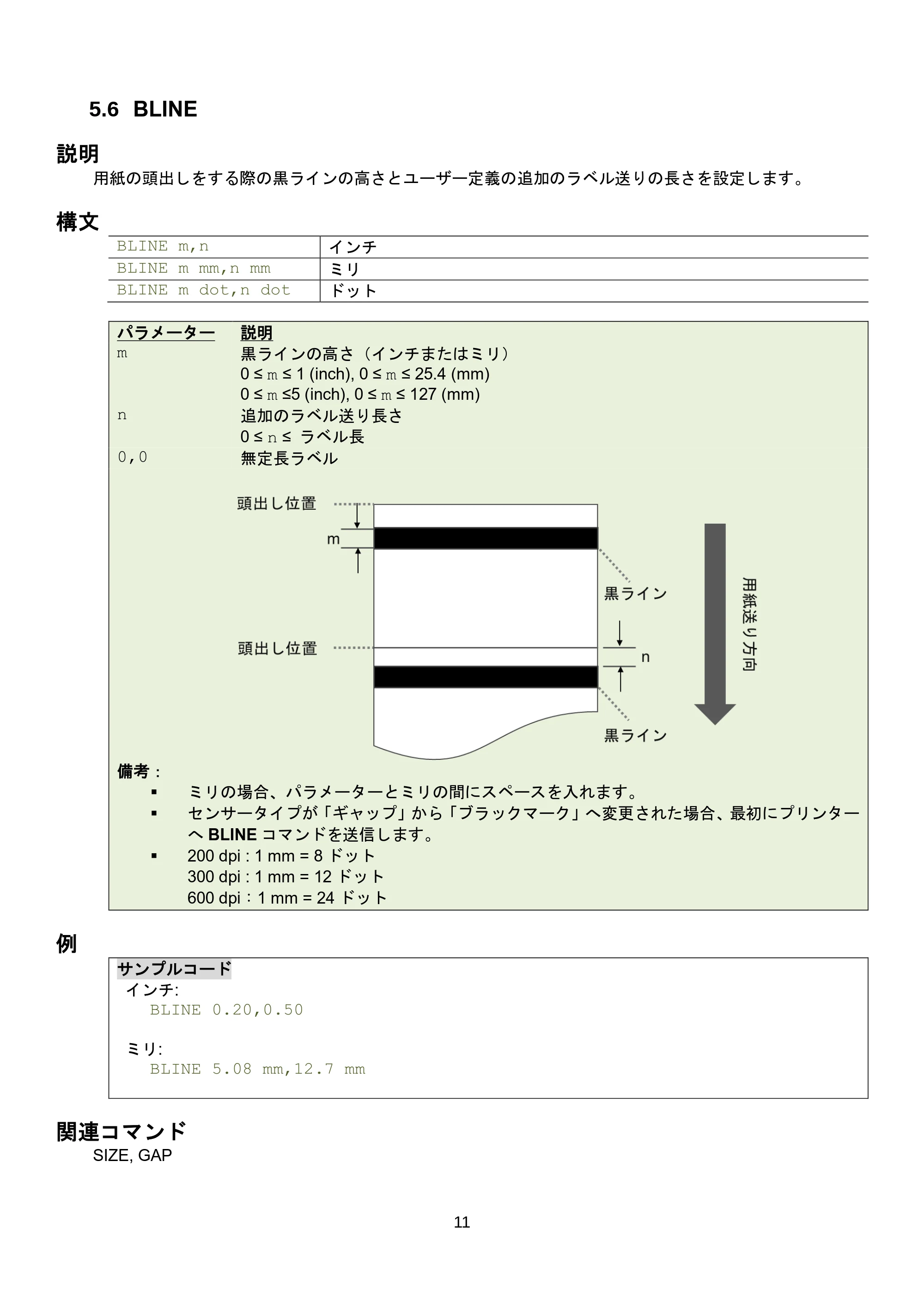 ブラザー RJ-3035B / RJ-2035B / TD-4420TN FBPLコマンドリファレンス — 5.12 SHIFT — 原本ページ — 17ページ