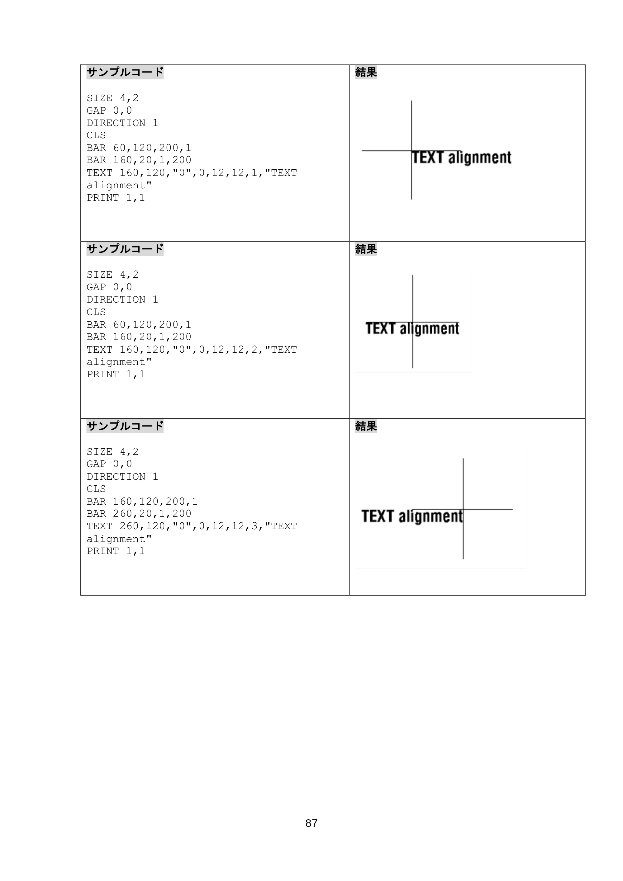 ブラザー RJ-3035B / RJ-2035B / TD-4420TN FBPLコマンドリファレンス — 7.2 <ESC>!C — 原本ページ — 93ページ