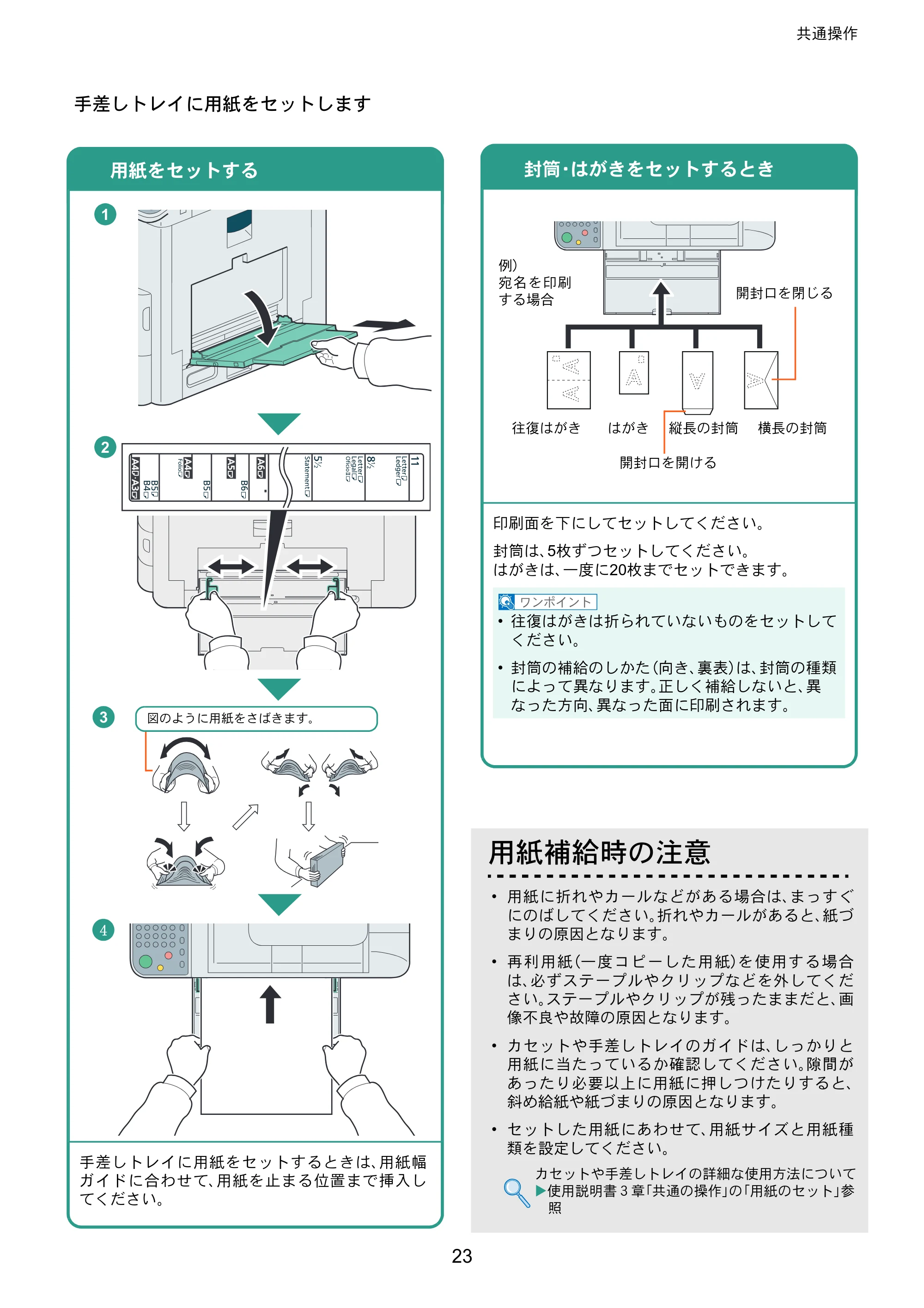京セラ TASKalfa 256i / TASKalfa 306i "TASKalfa 256i/TASKalfa 306i クイックガイド — 原本ページ — 23ページ