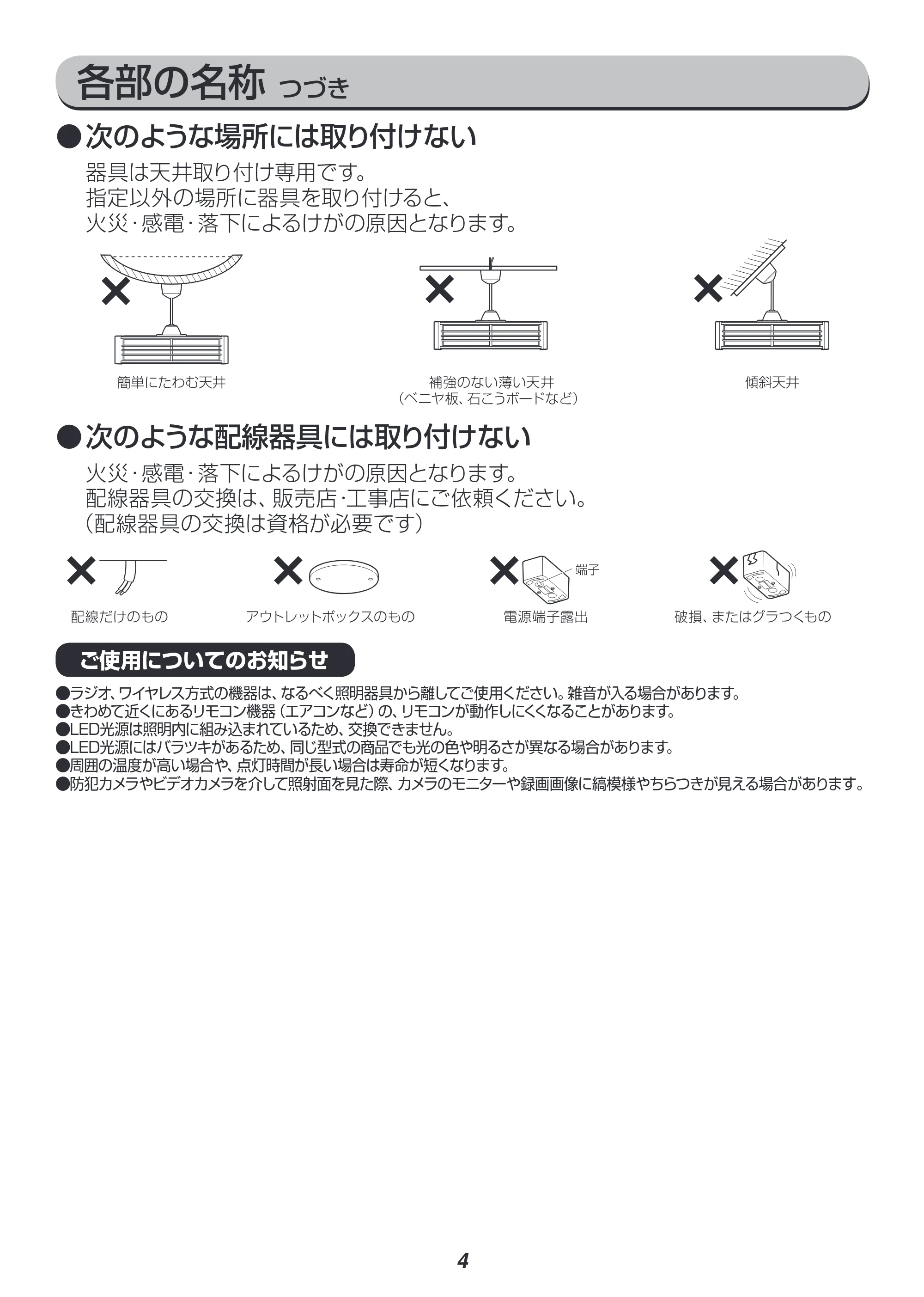 アイリスオーヤマ PLM6DL 取扱説明書 — 原本ページ — 4ページ