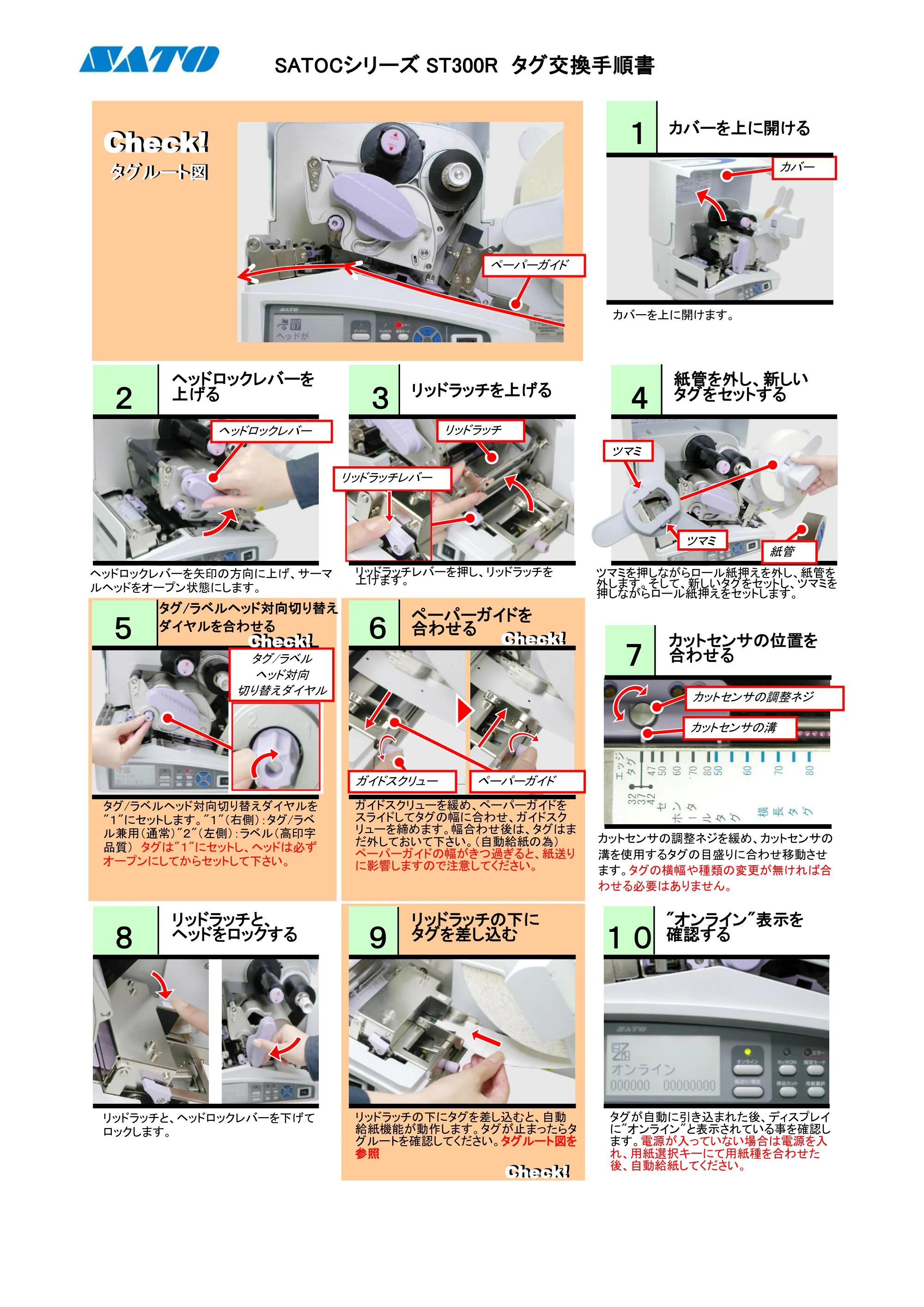 サトー SATOC(サトック) ST308R / 312R / ATOC(サトック) ST308R / 312R PDFを見る — 原本ページ — 2ページ