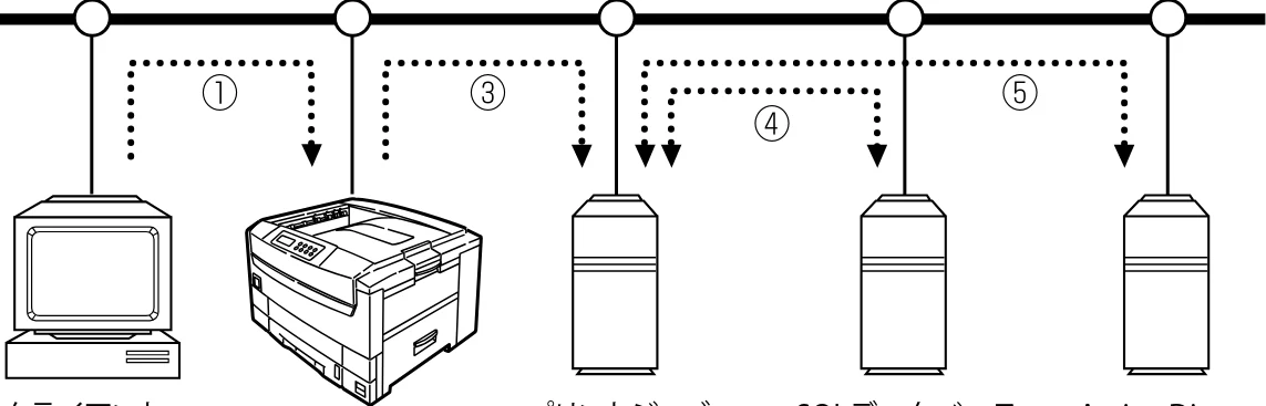 沖電気 C301dn / C310dn / C510dn Print Job Accounting ユーザーズマニュアル 言語 : 日本語 ac1 (サイズ: 22.5 MB) — プリントジョブアカウンティングのしくみ — 図版 13-1 — 13ページ