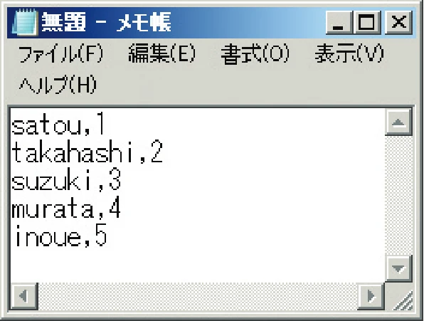 沖電気 C301dn / C310dn / C510dn Print Job Accounting ユーザーズマニュアル 言語 : 日本語 ac1 (サイズ: 22.5 MB) — CSVファイルを作成して一括して追加するには — 図版 67-1 — 67ページ
