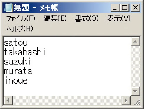 沖電気 C301dn / C310dn / C510dn Print Job Accounting ユーザーズマニュアル 言語 : 日本語 ac1 (サイズ: 22.5 MB) — CSVファイルを作成して一括して追加するには — 図版 77-2 — 77ページ