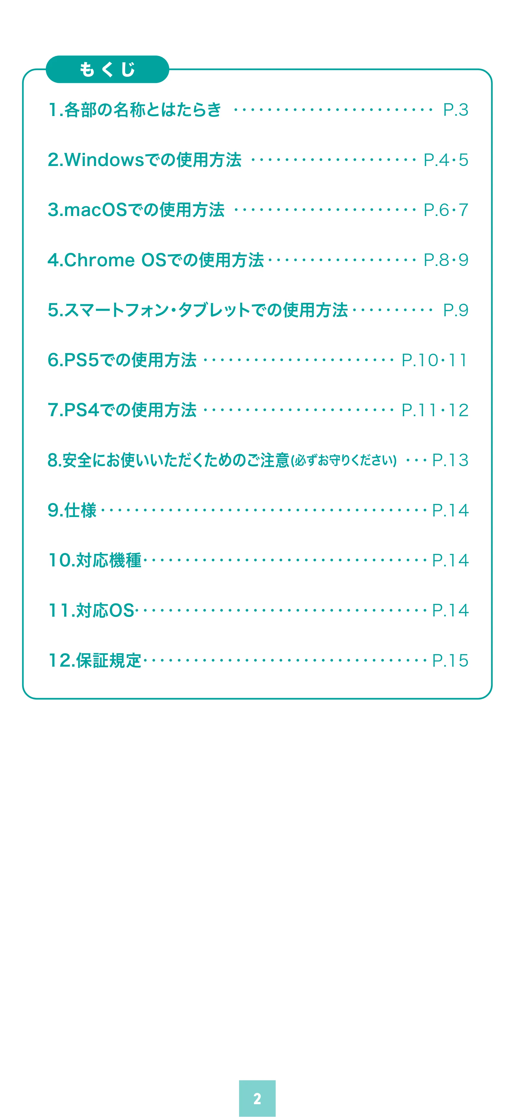 サンワサプライ 600-USSC512GB / 600-USSC1TB / 600-USSC256GB 取扱説明書 — 原本ページ — 2ページ