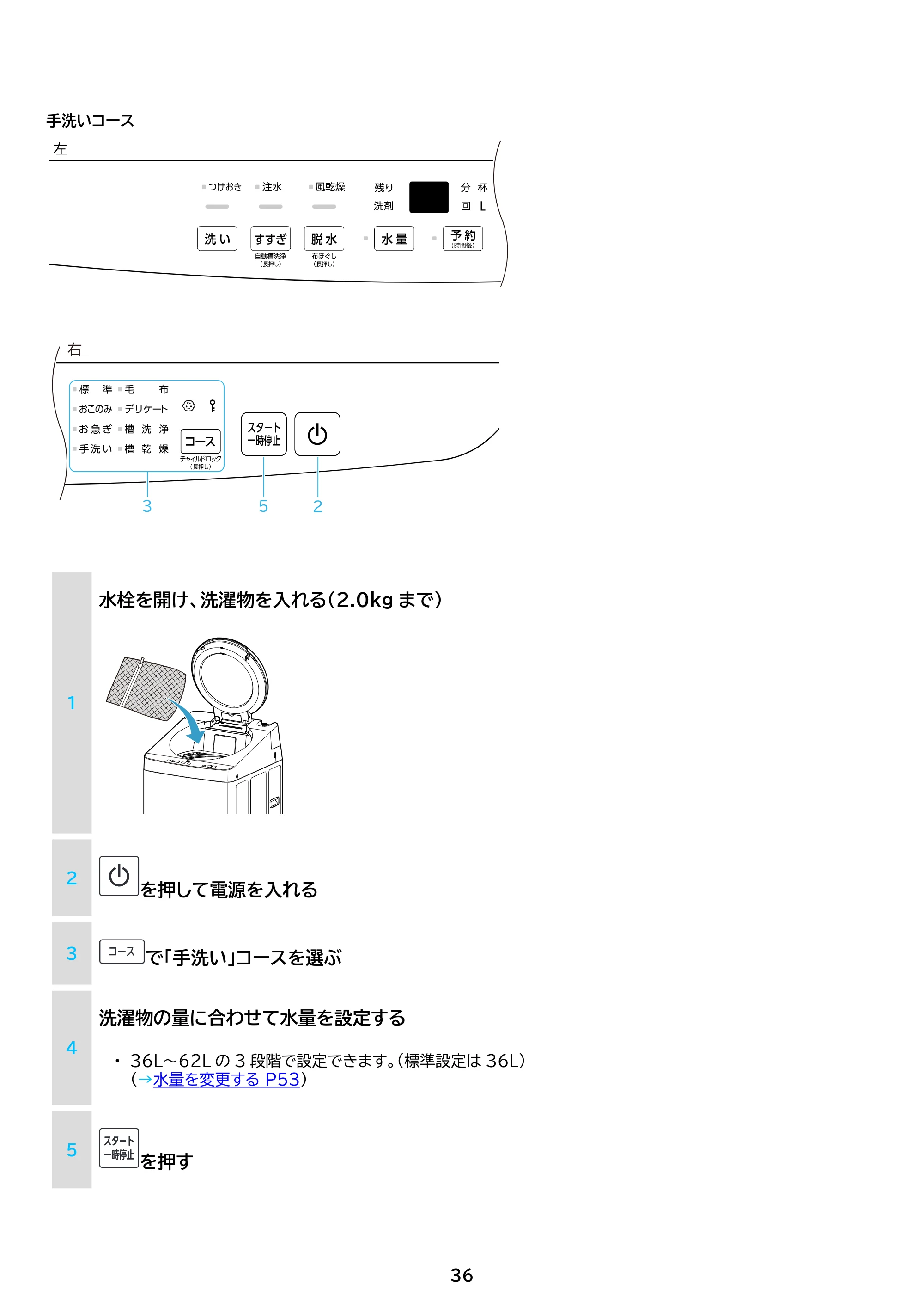 アイリスオーヤマ ITW-H1003H 取扱説明書 — 原本ページ — 36ページ