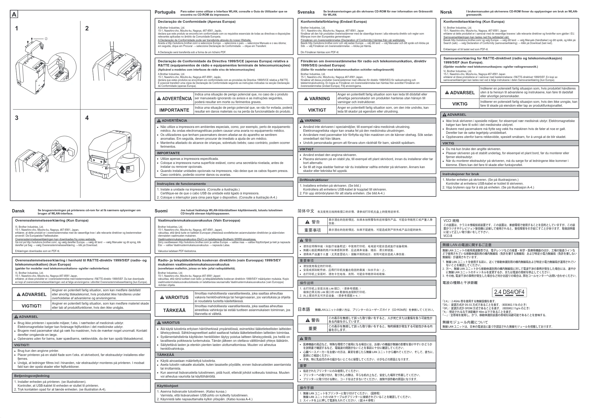 ブラザー TD-2130N/ 2130NSA セットアップガイド(無線 LAN ユニット) — 原本ページ — 2ページ