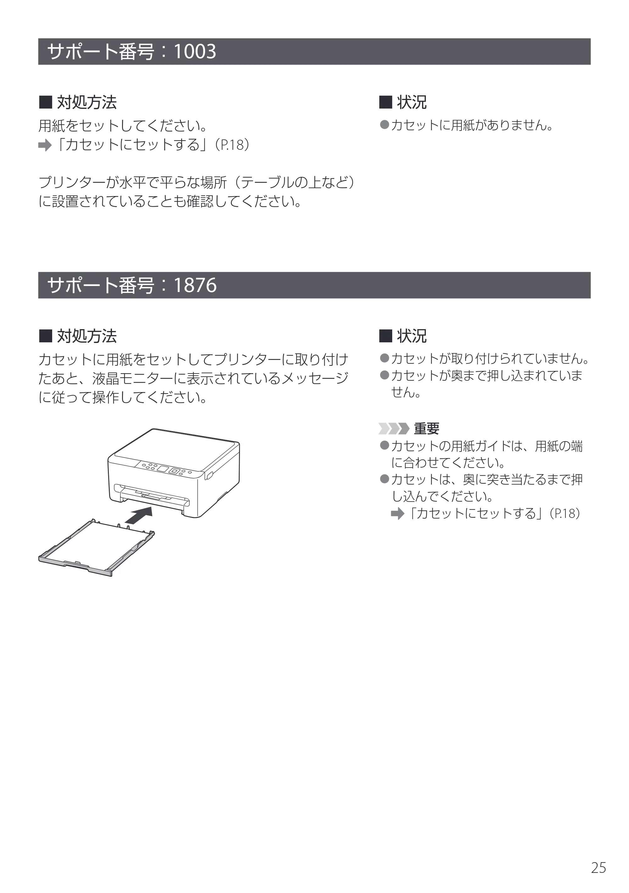 キヤノン PIXUS TS5530 設置・基本操作マニュアル 2025年10月22日掲載（PDF：5.9MB） — サポート番号：1003 — 原本ページ — 27ページ