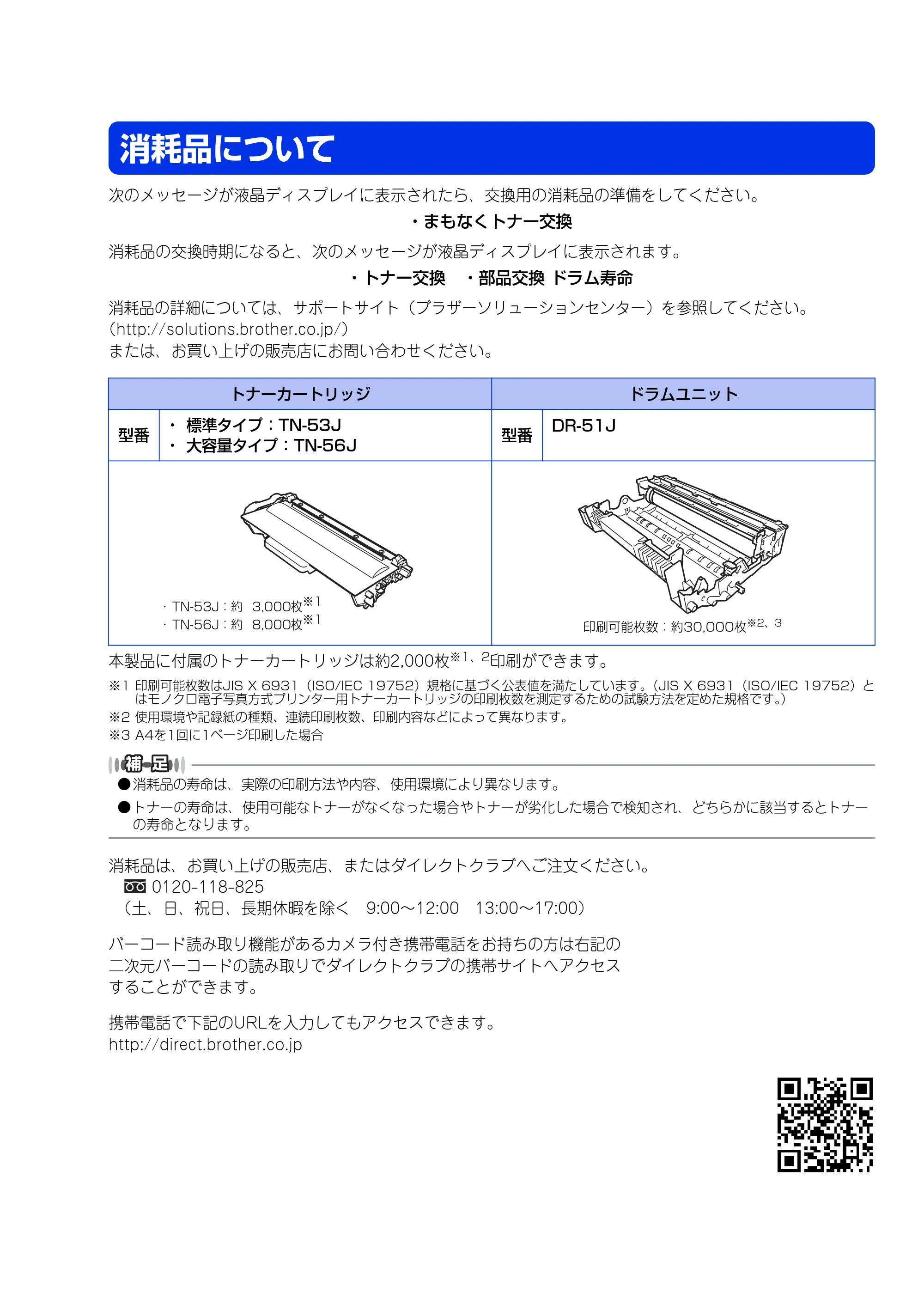 ブラザー MFC-8520DN かんたん設置ガイド — 消耗品について — 原本ページ — 35ページ