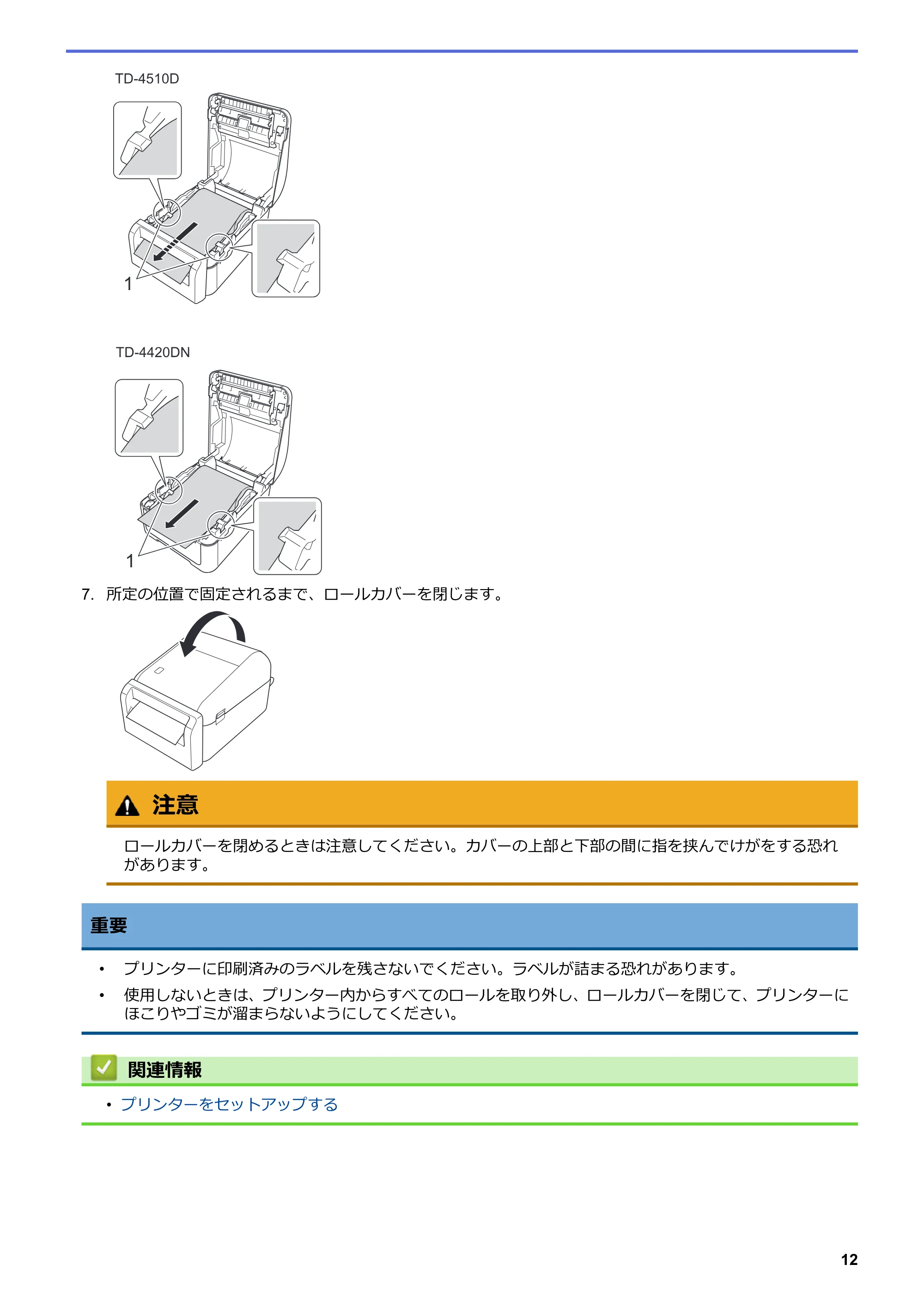 ブラザー TD-4420DN / TD-4510D ユーザーズガイド — 原本ページ — 15ページ