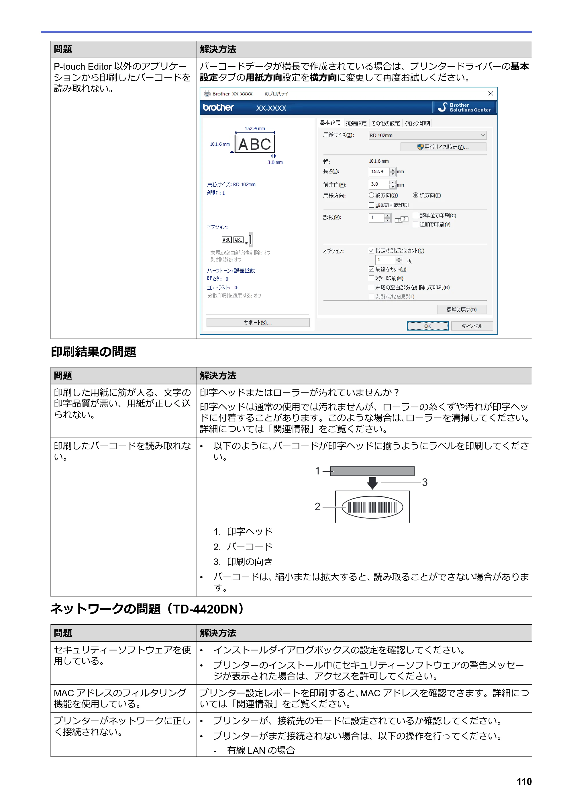 ブラザー TD-4420DN / TD-4510D ユーザーズガイド — 原本ページ — 113ページ
