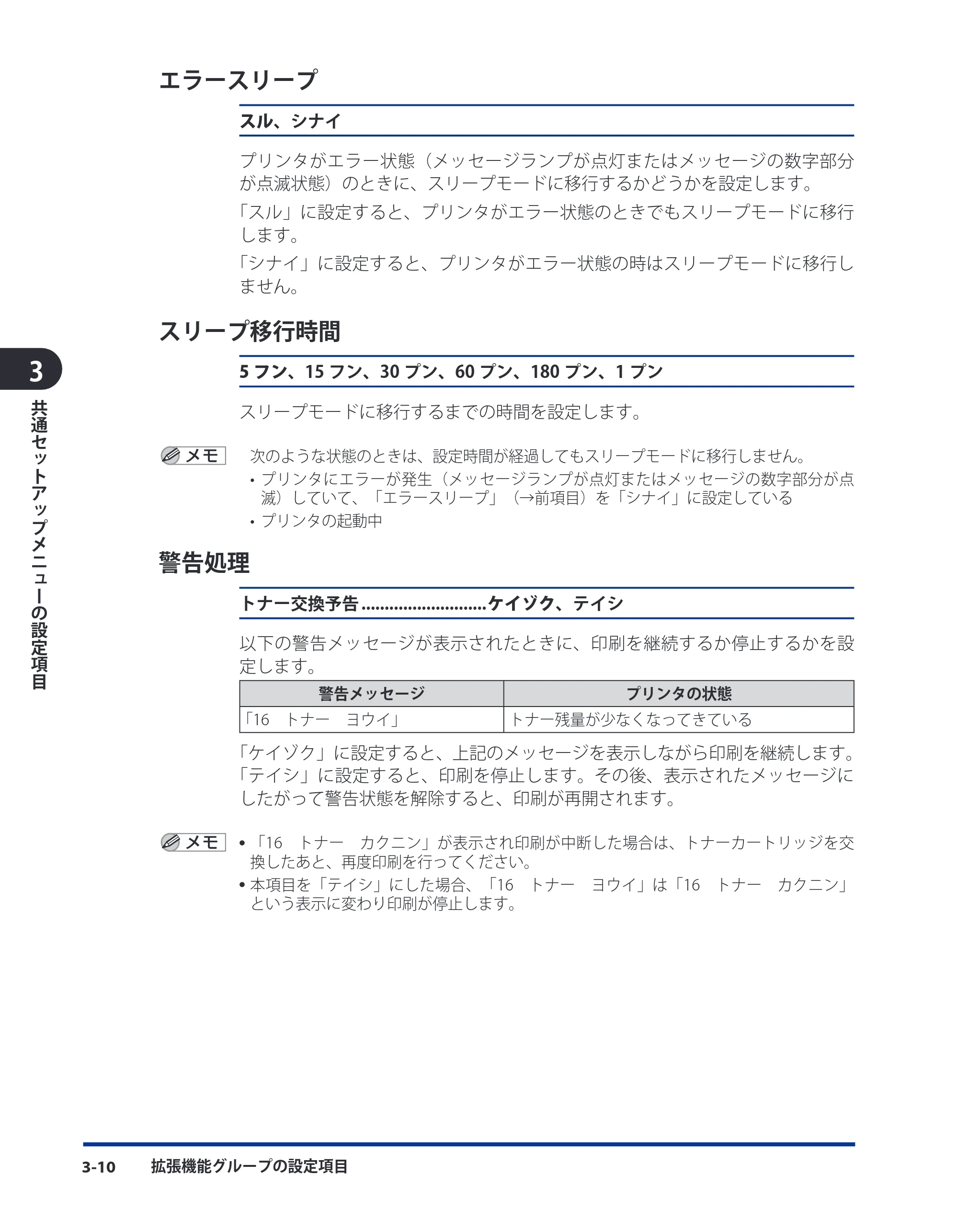 キヤノン LBP3930/3910 LIPS機能ガイド 2008年5月20日更新 （PDF形式／4.24Mバイト） — エラースリープ — 原本ページ — 56ページ