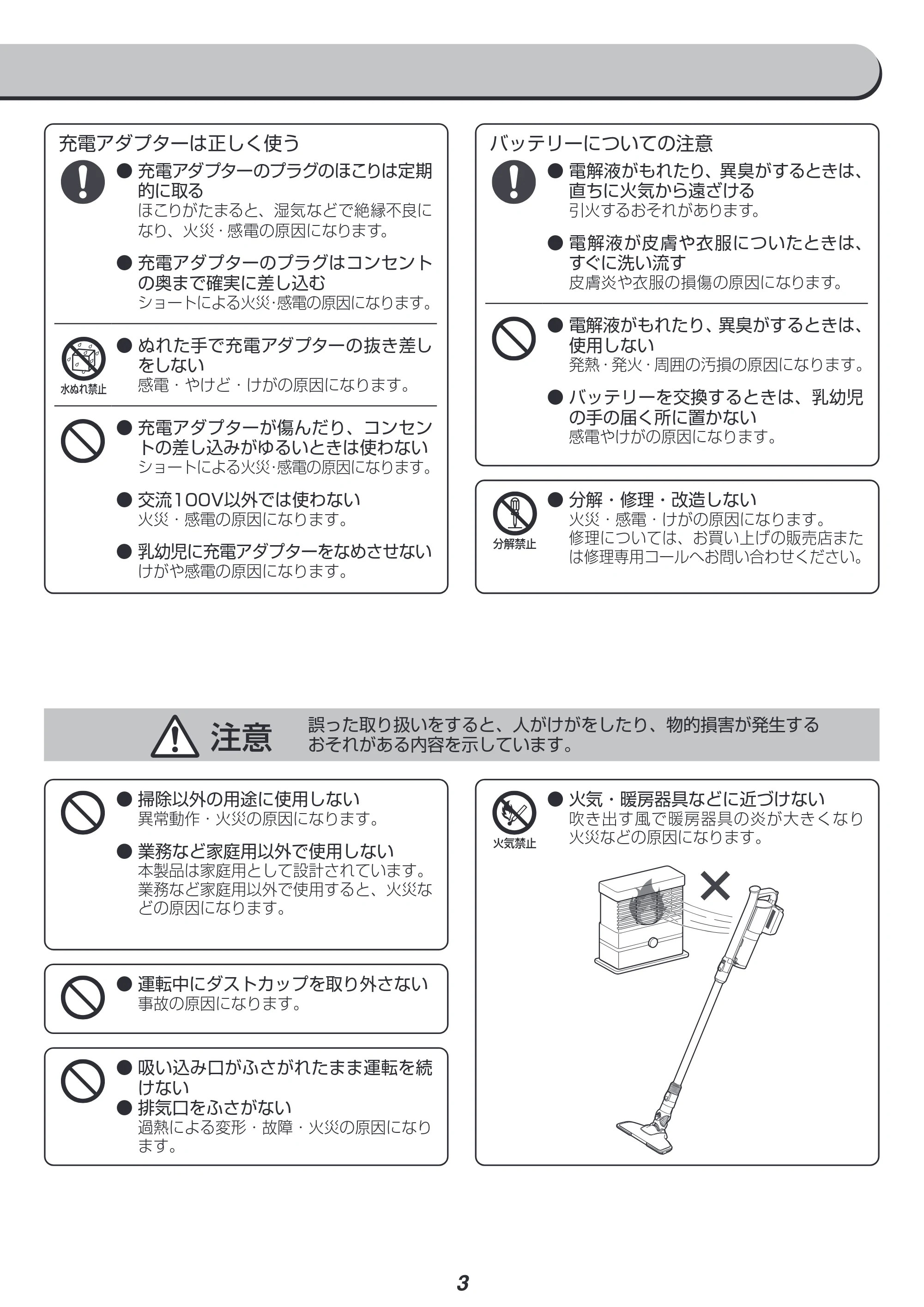 アイリスオーヤマ SCD-140 取扱説明書 — 原本ページ — 3ページ