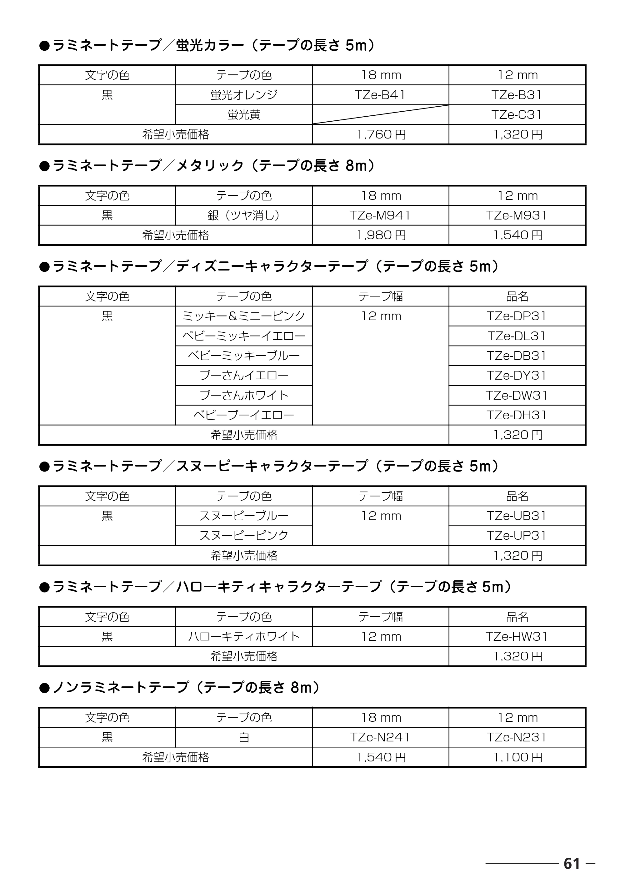 ブラザー PT-18N/18R 取扱説明書 — 原本ページ — 63ページ