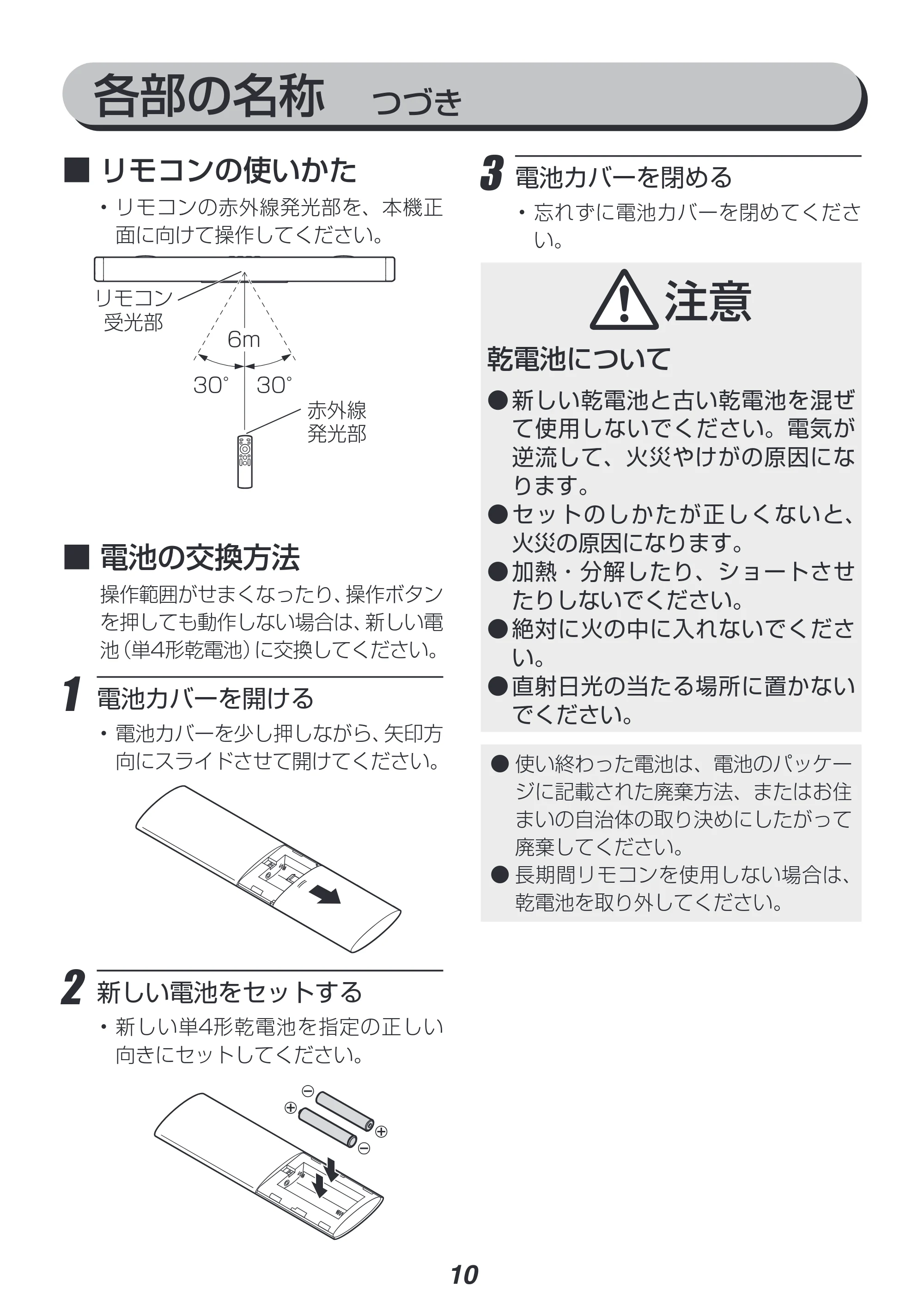 アイリスオーヤマ IHT-S301 取扱説明書 — 原本ページ — 10ページ