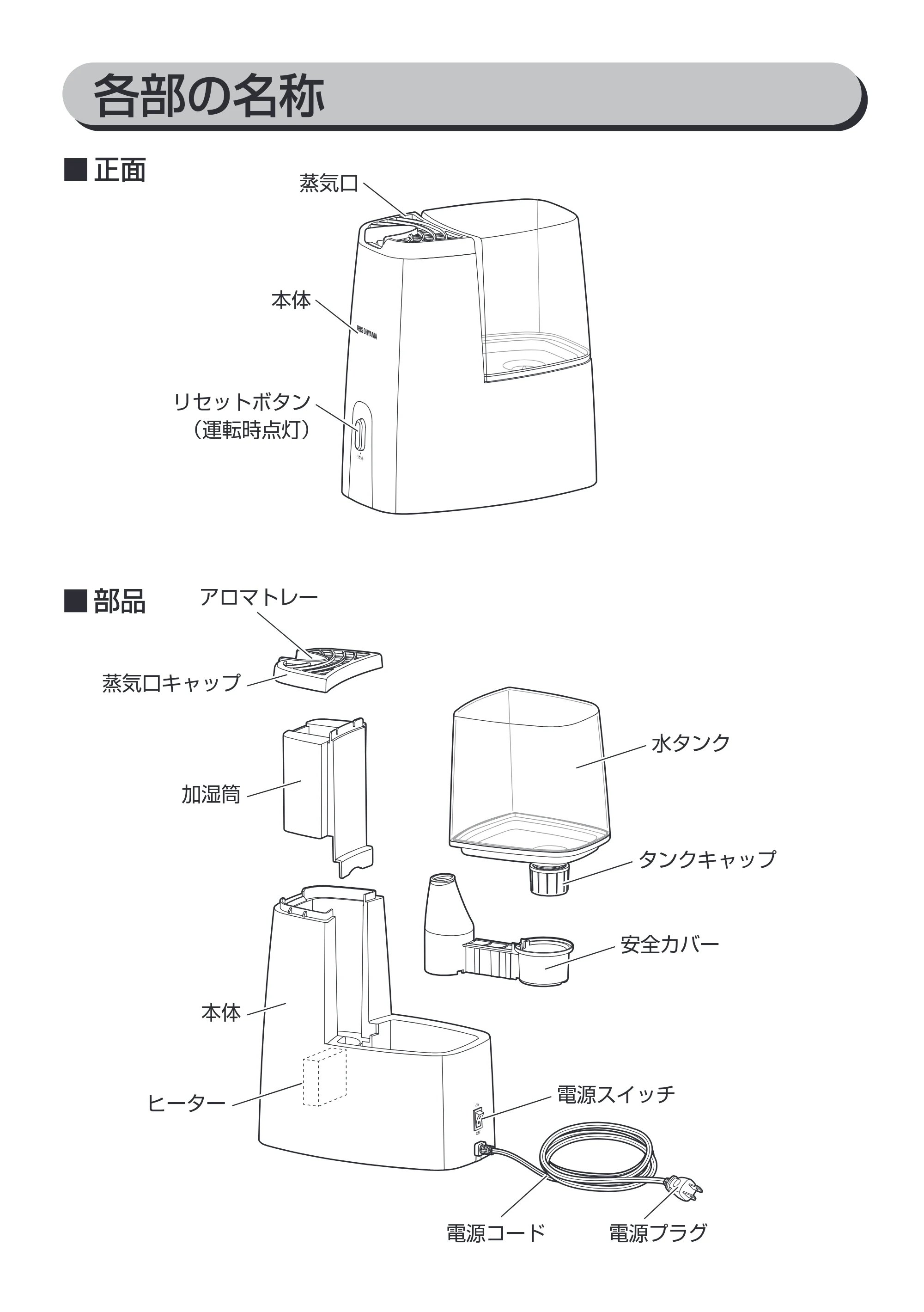アイリスオーヤマ SHM-260D 取扱説明書 — 原本ページ — 8ページ